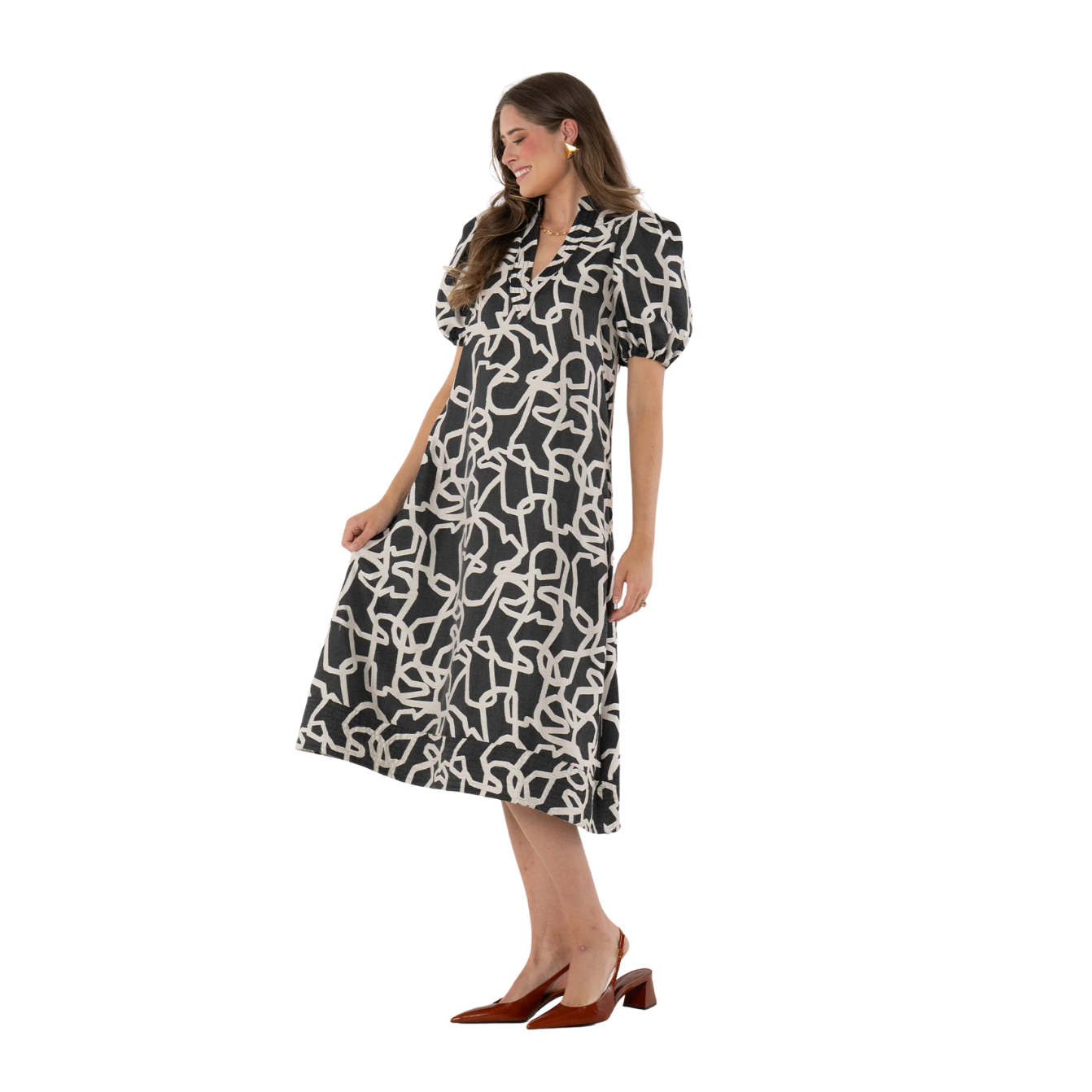 Emily McCarthy Hampton Dress -Boot Novelty Jacquard