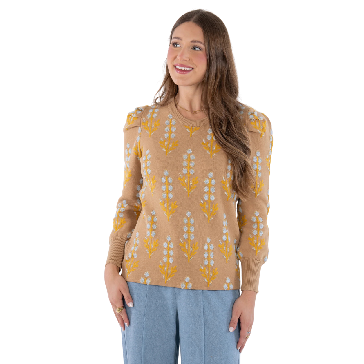 Emily McCarthy Julia Sweater -Bluebonnet