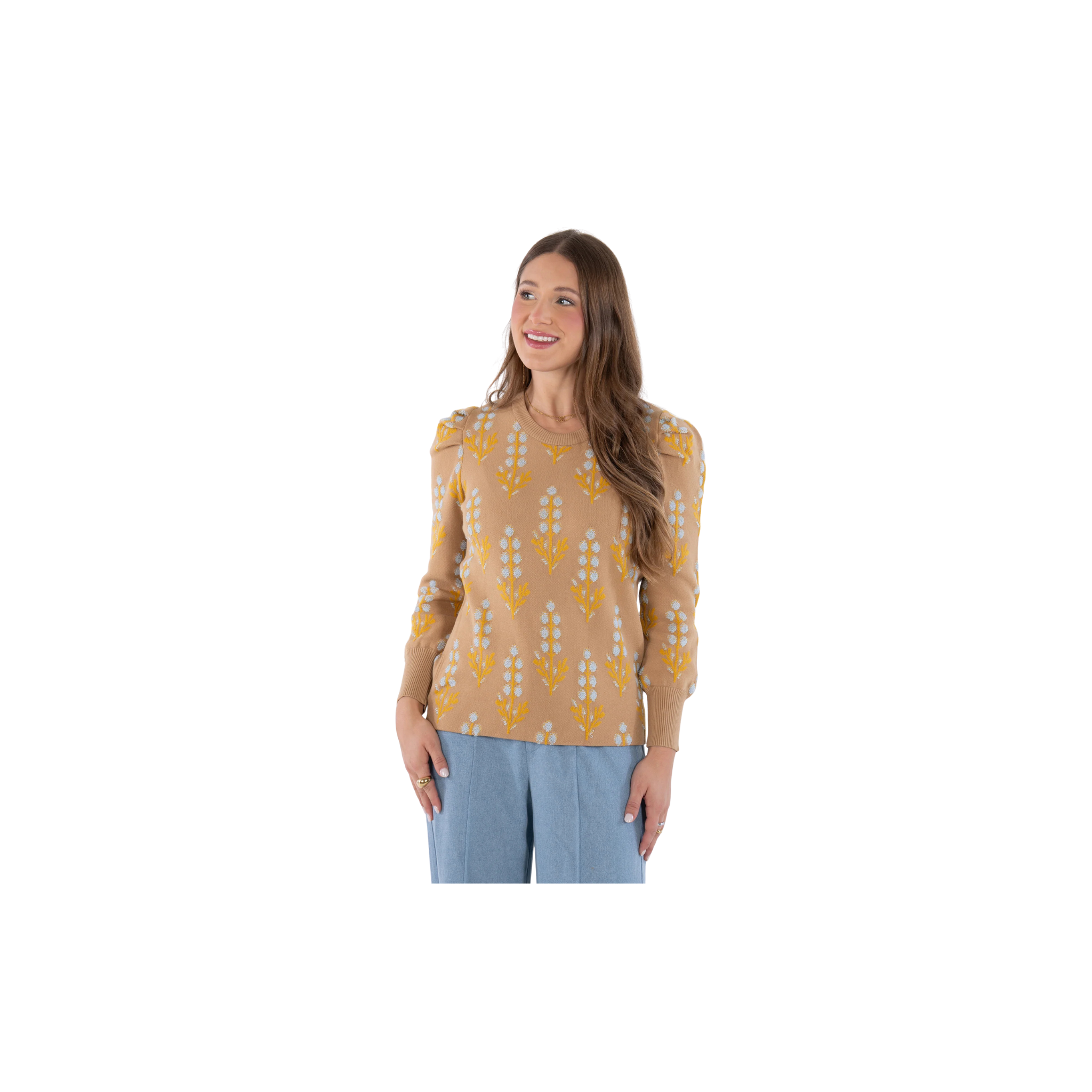 Emily McCarthy Julia Sweater -Bluebonnet