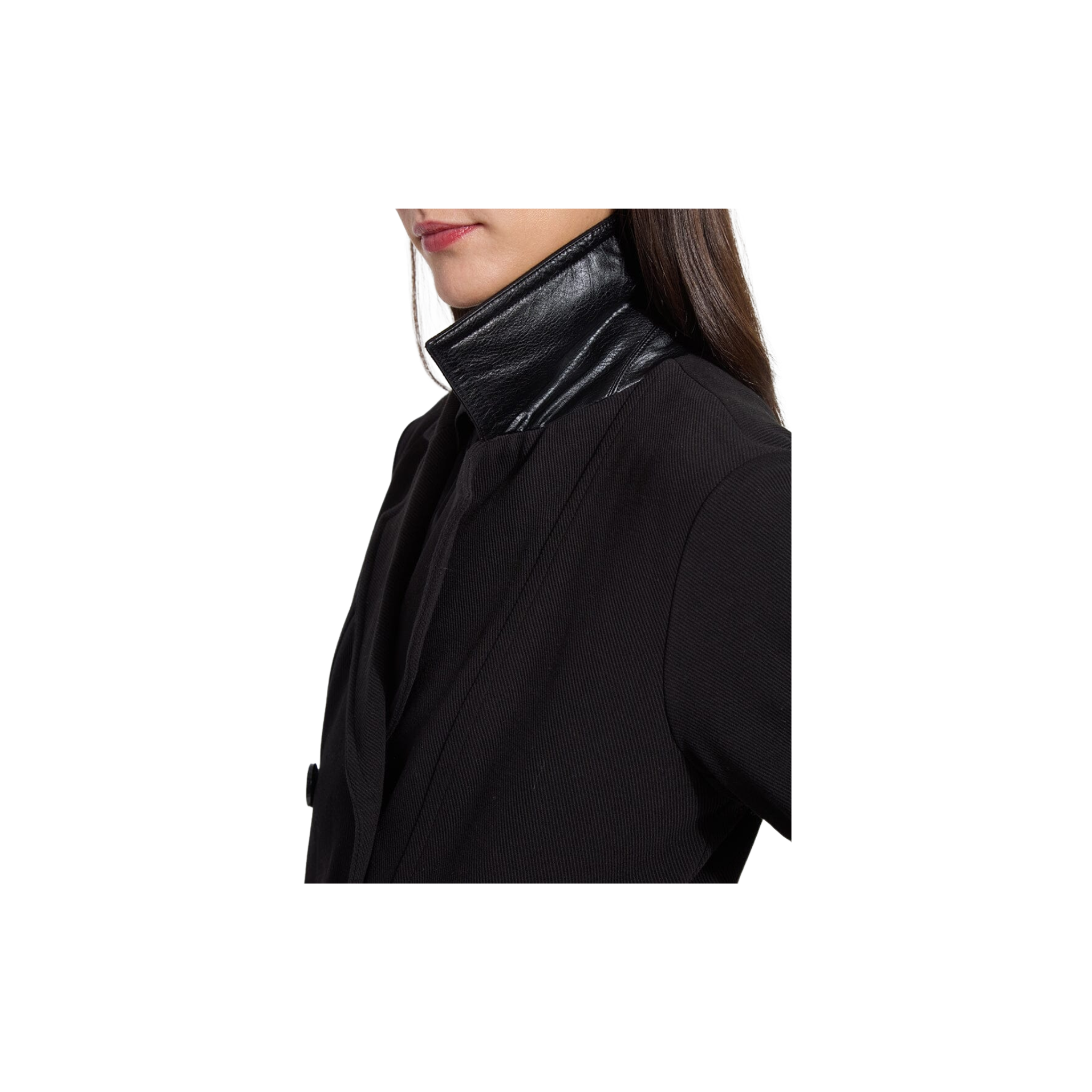 Alma Cavalry Peacoat -Black
