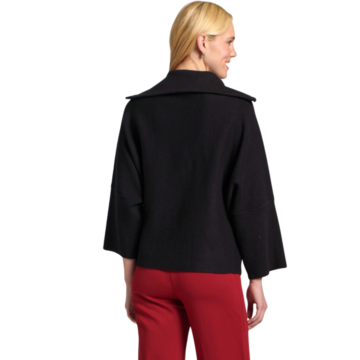 APNY Half Zip Pullover -Black