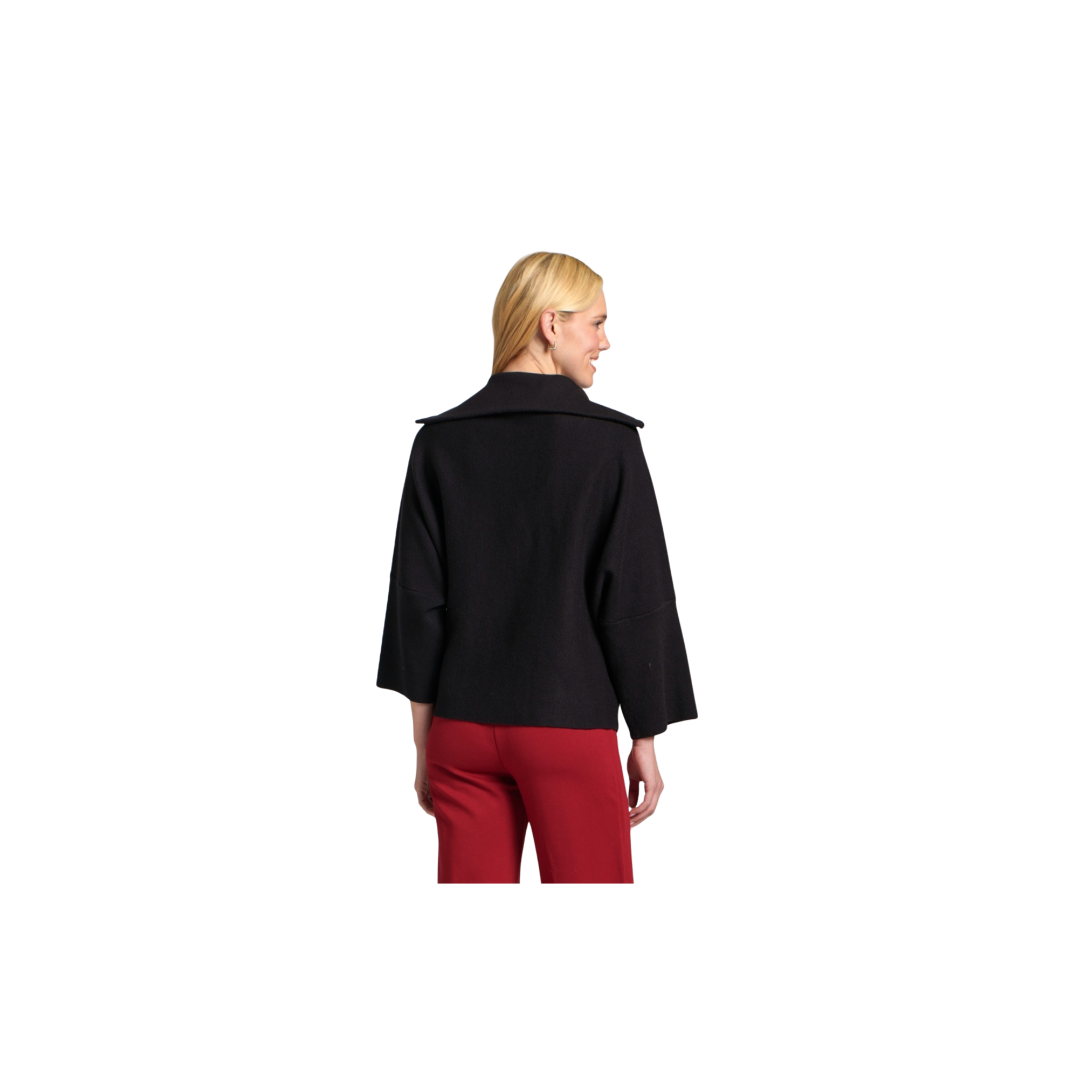 APNY Half Zip Pullover -Black