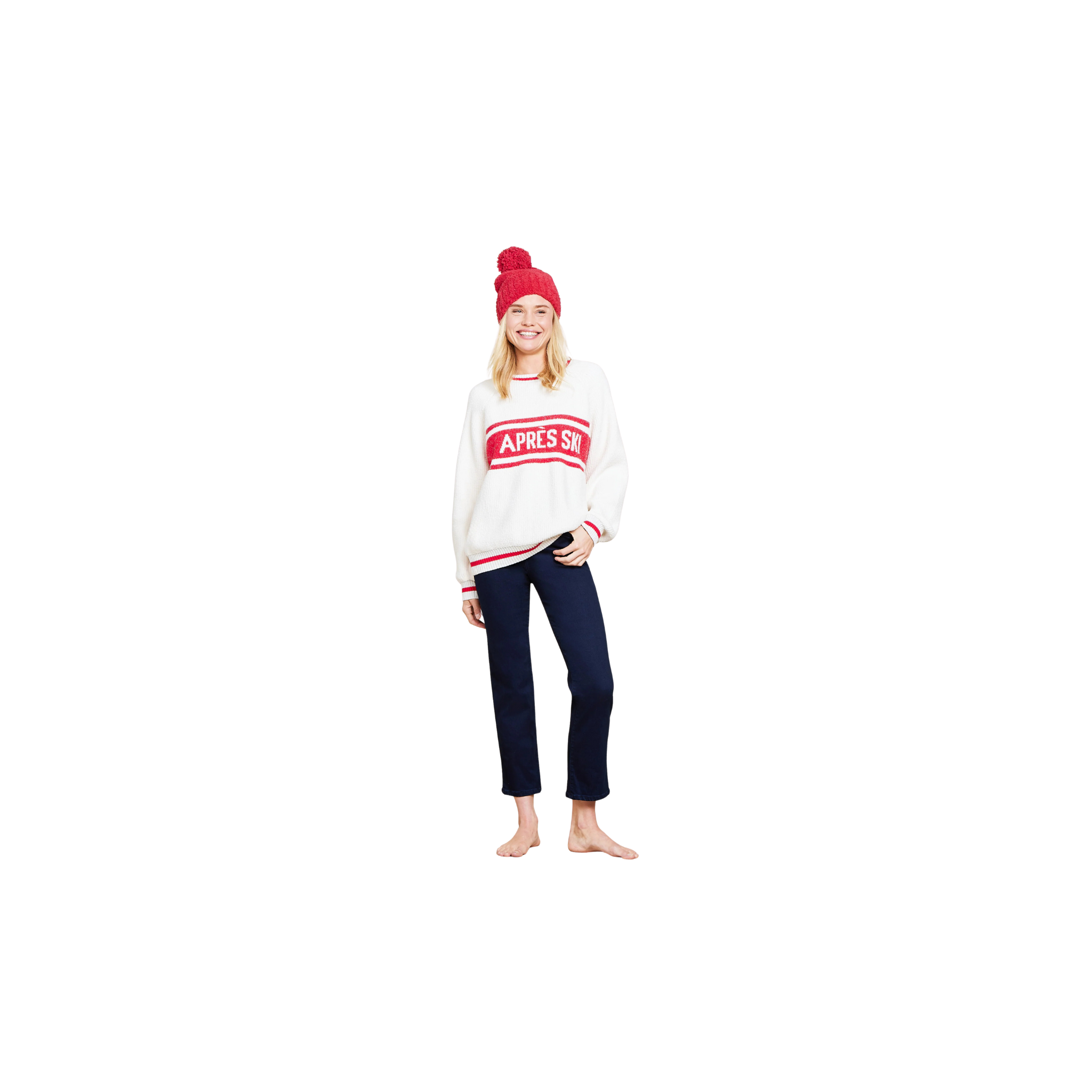 Barefoot Dreams CozyChic Pom Pom Beanie