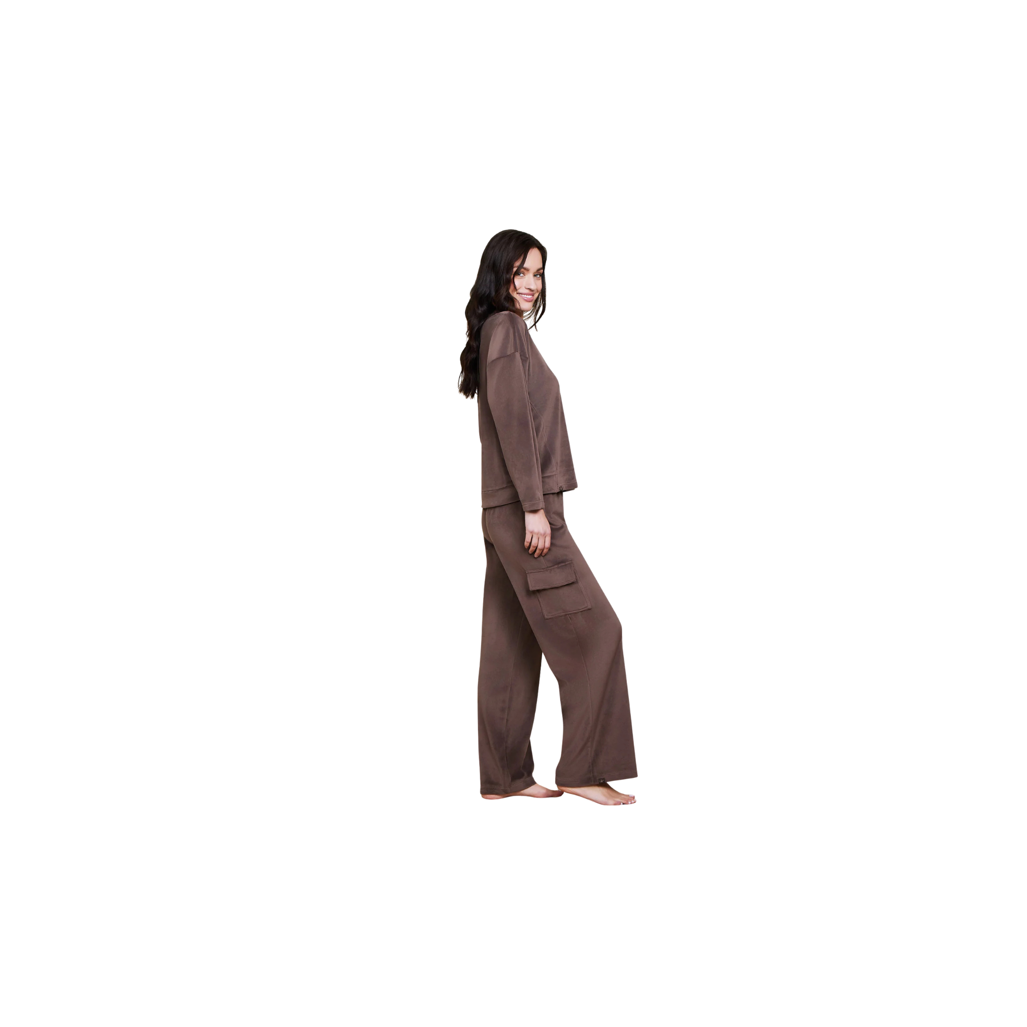 Barefoot Dreams LuxeChic Cargo Pant -Java