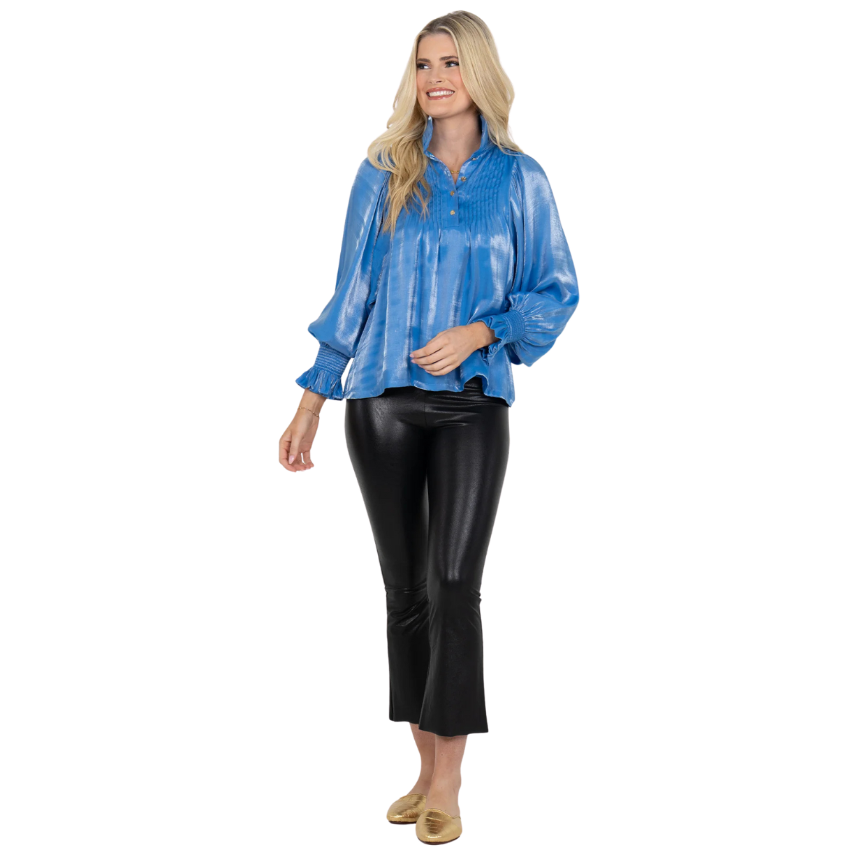 Emily McCarthy Charlotte Top -Sapphire