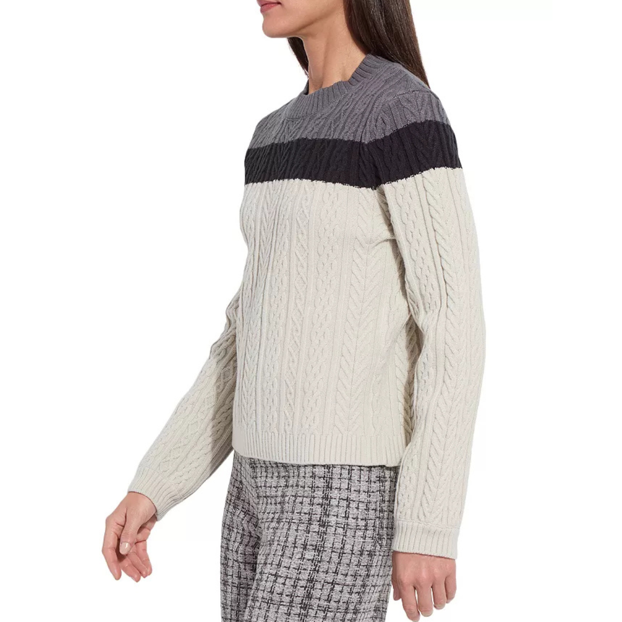 Lysse Gabriel Cozy Cable Sweater -Apres Ski Texture