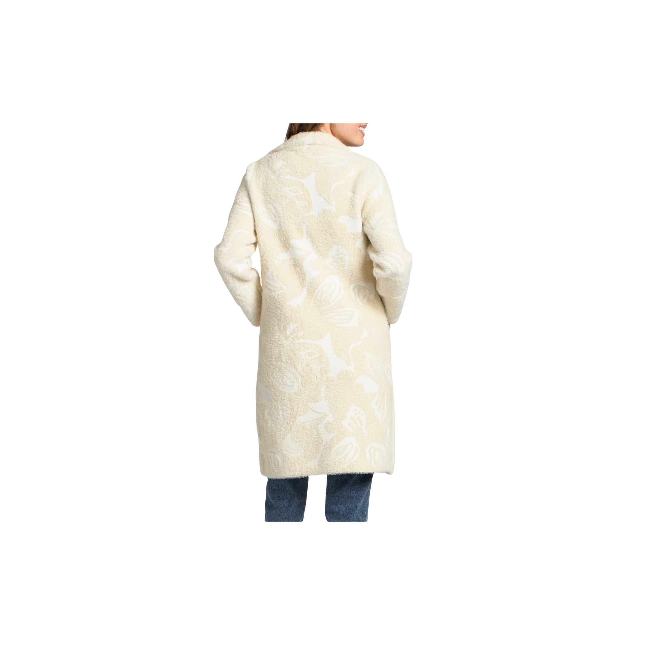 APNY Neutral Cozy Long Cardigan Coat -Natural