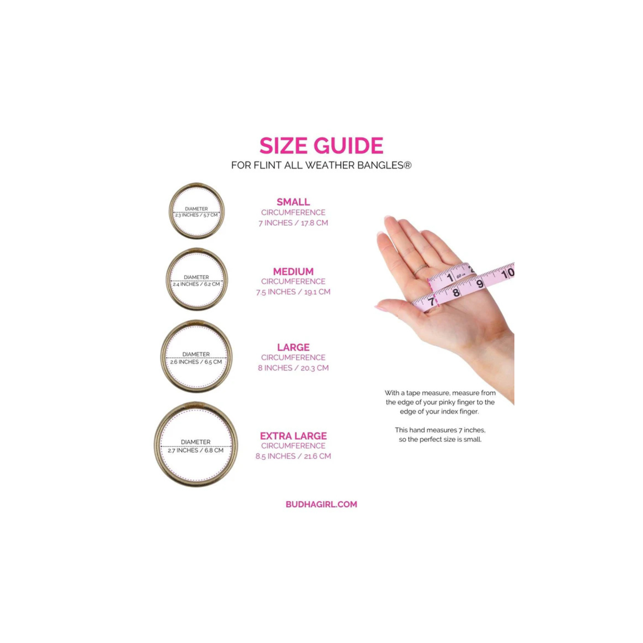 BuDhaGirl Flint All Weather Bangle Serenity Prayer (Set of 6) -Large