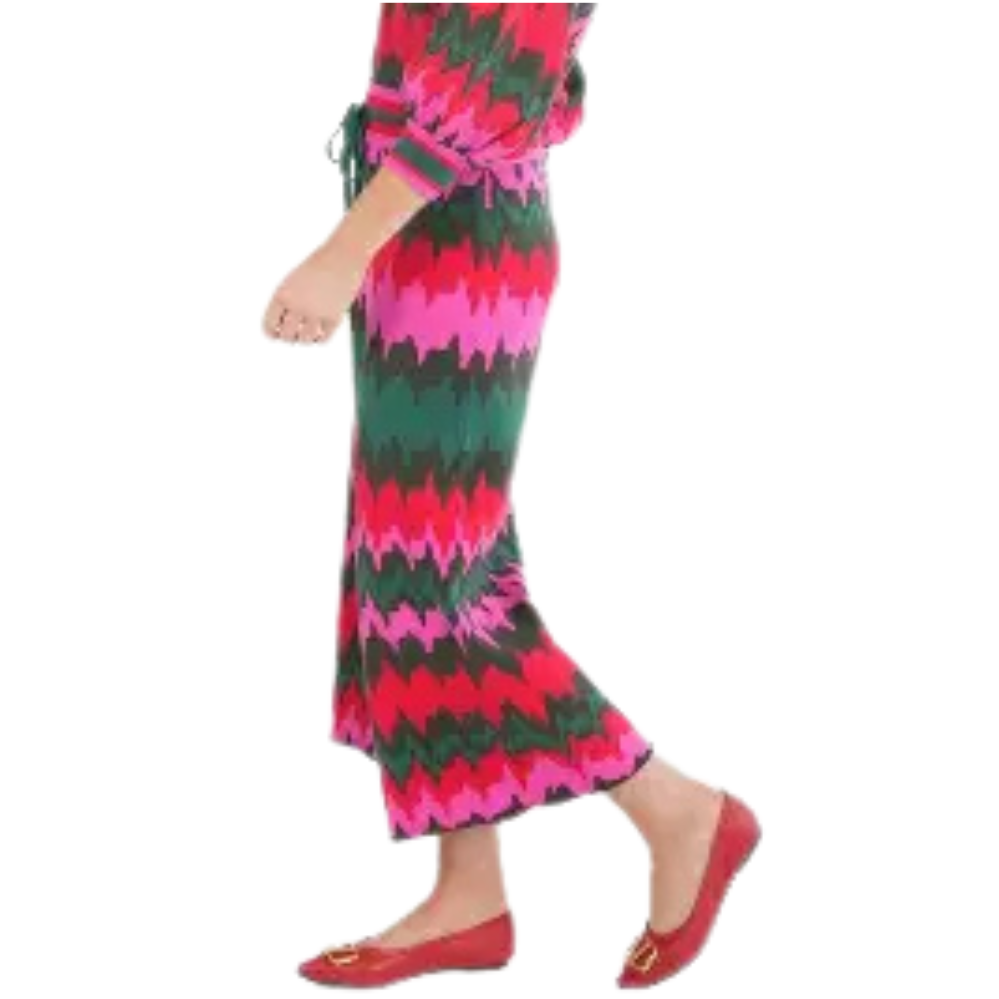 Emily McCarthy Teddy Crop Trouser - Ruby Ripple