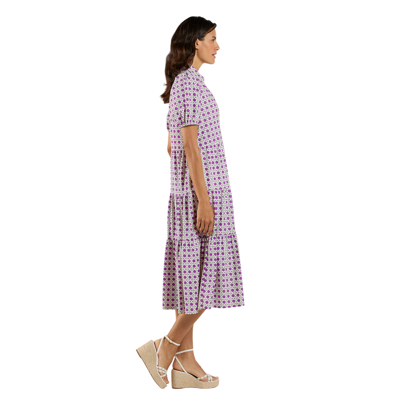 Jude Connally Portia Dress -Petite Rattan Amethyst
