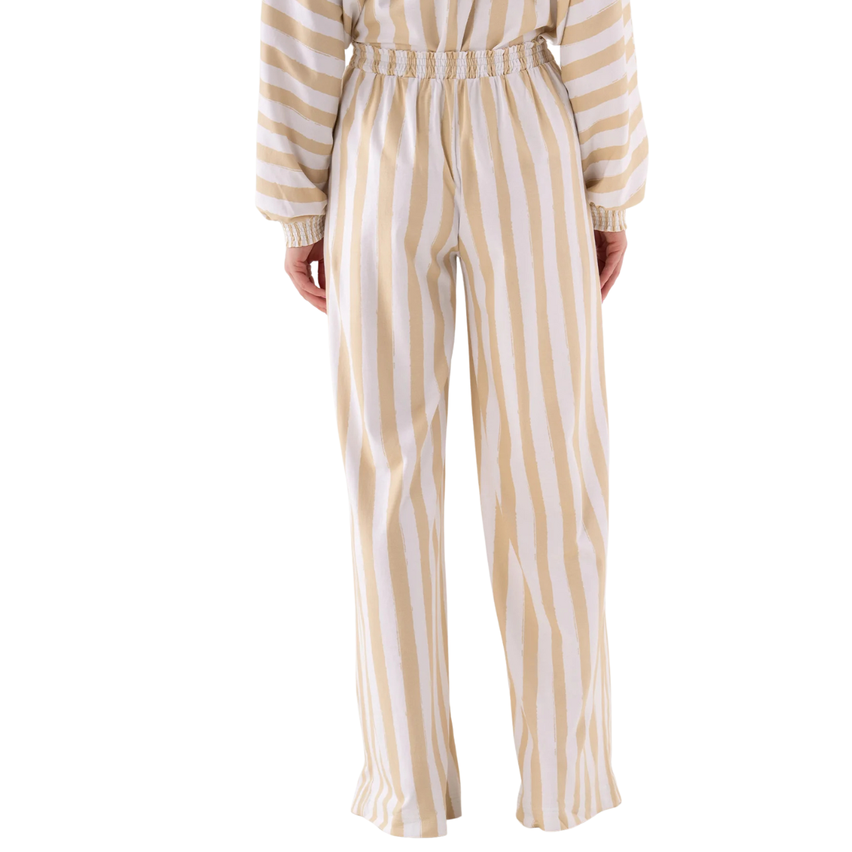 Emily McCarthy Pajama Pant Set -Sand Stripe
