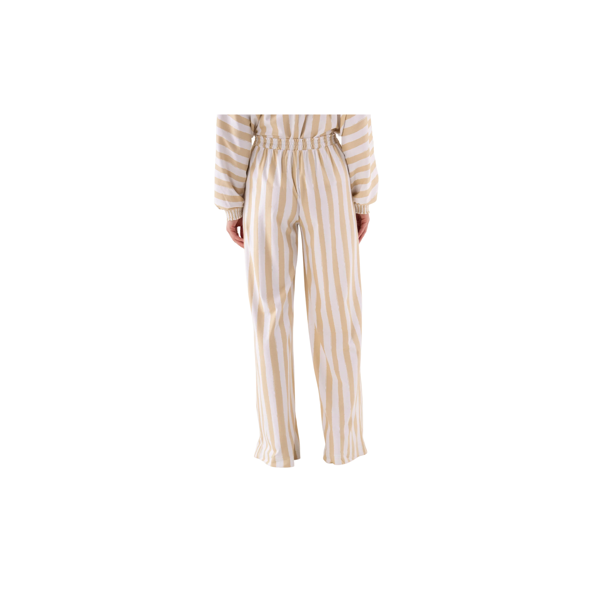 Emily McCarthy Pajama Pant Set -Sand Stripe