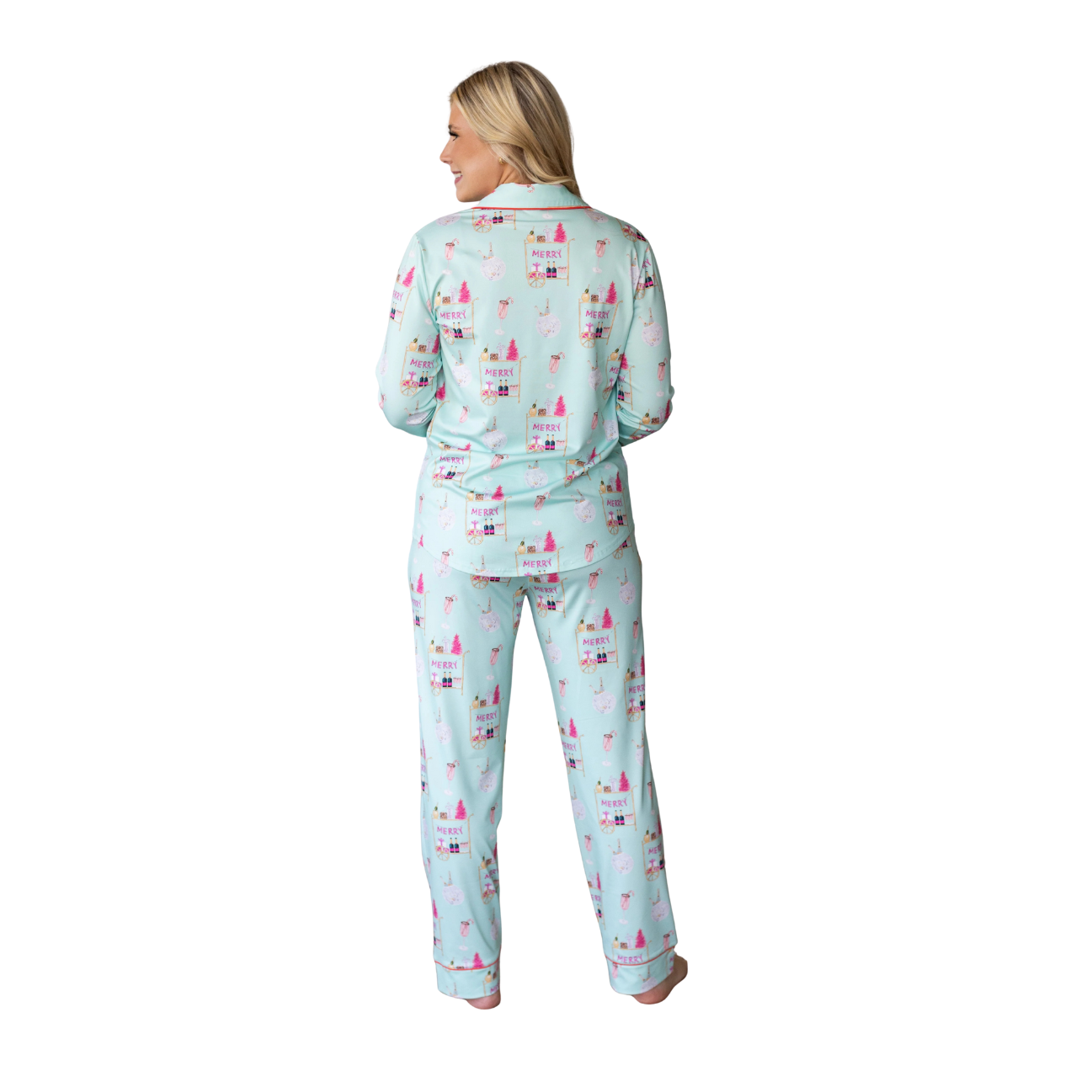 Moon Ryder Prosecco Christmas Holiday Pants Lounge Set