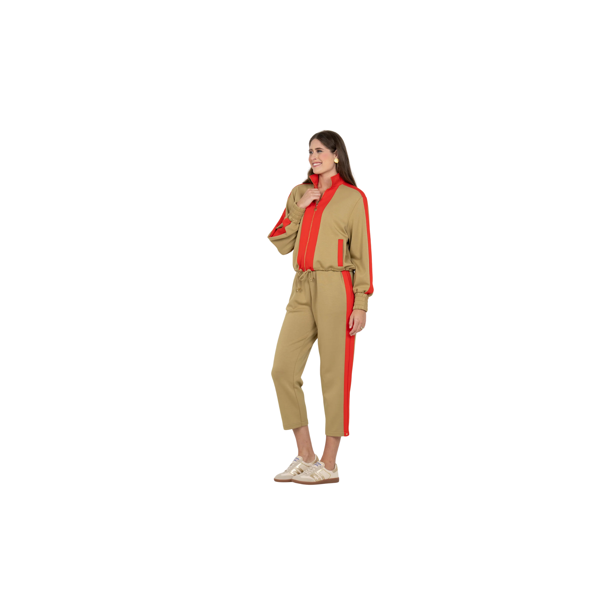 Emily McCarthy Bailey Bomber Jacket -Cherry Spice