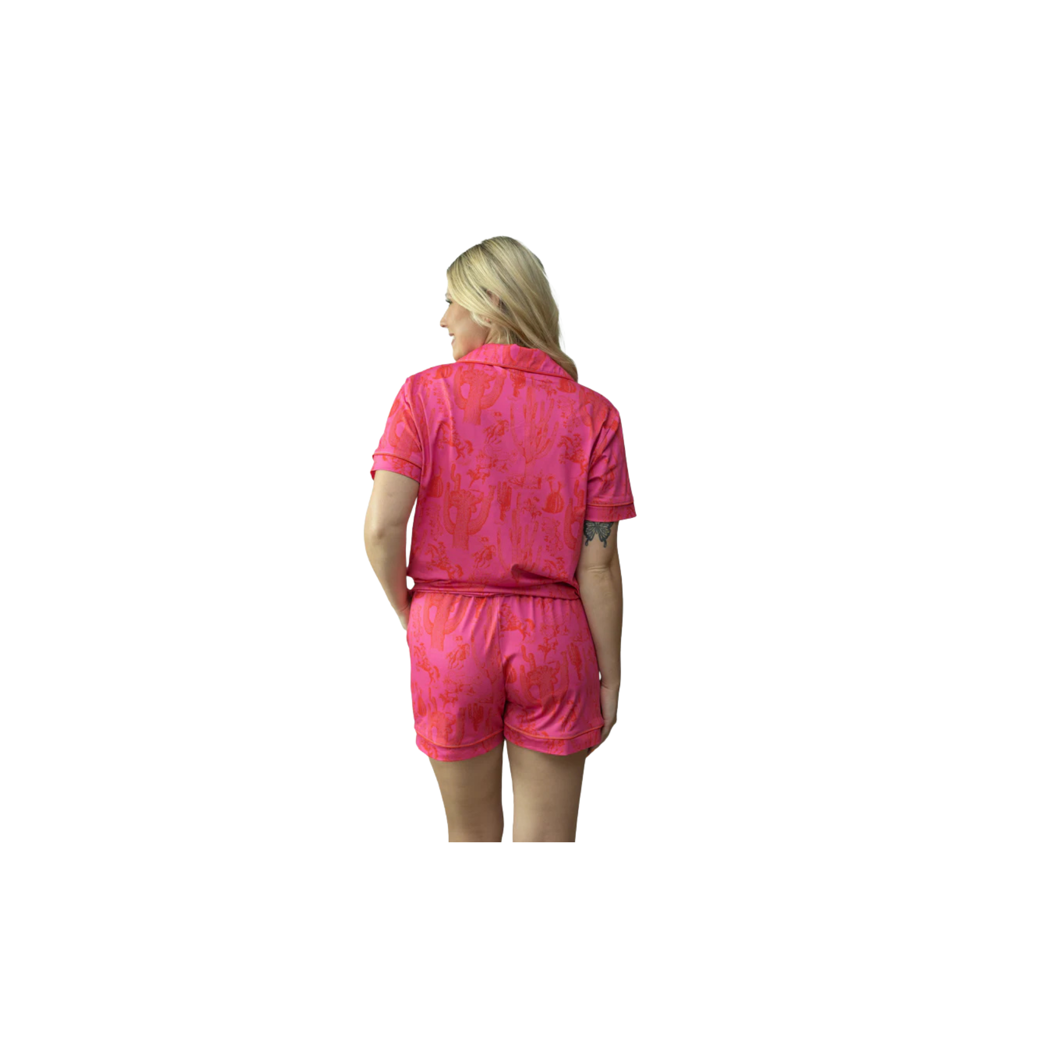 Moon Ryder Cactus Cowgirl Short Sleeve Loung Set