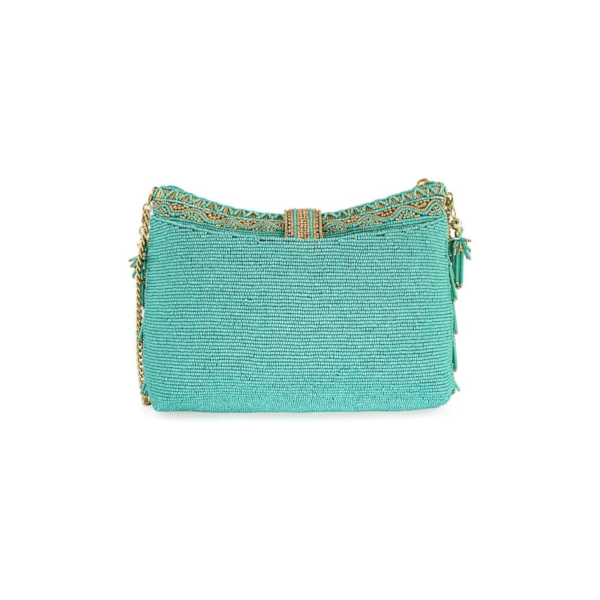Mary Frances Shimmy Beaded Fringe Crossbody Handbag