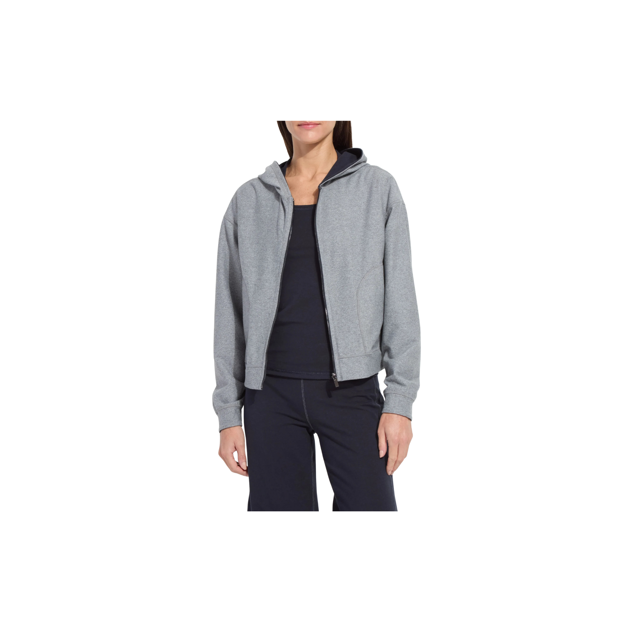 Lysse Jovie Reversible Hoodie -True Navy/Grey Melange