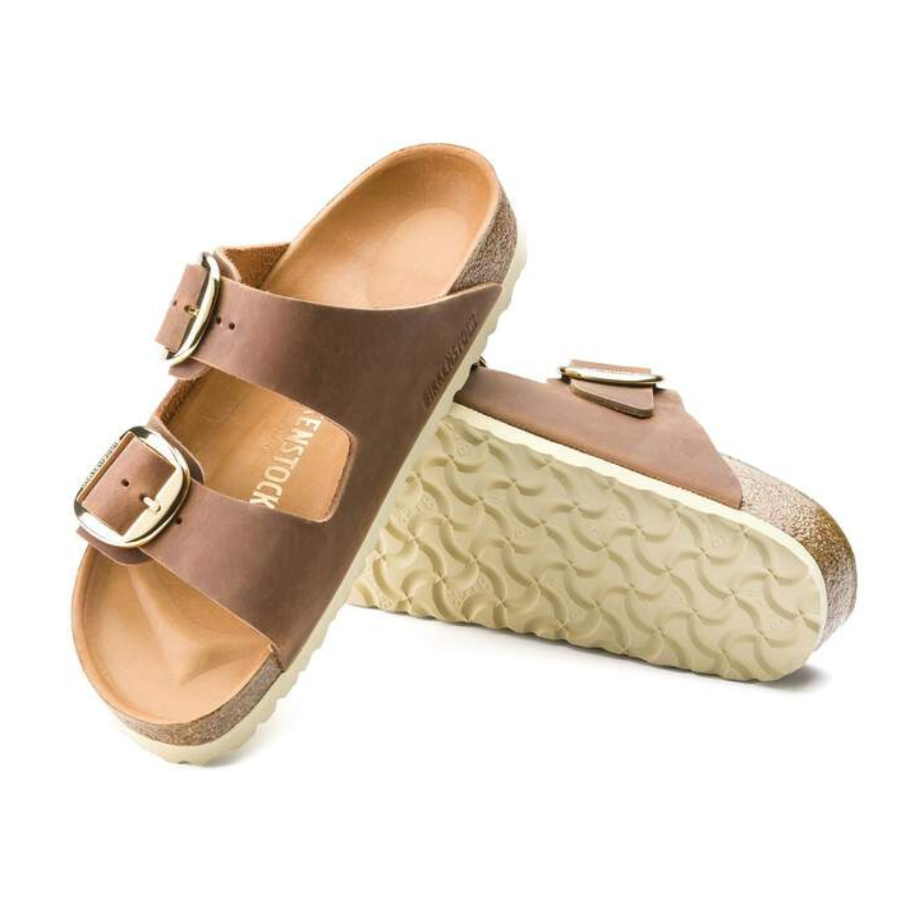 Birkenstock Arizona Big Buckle Oiled Leather -Cognac (Reg/Wide Width)