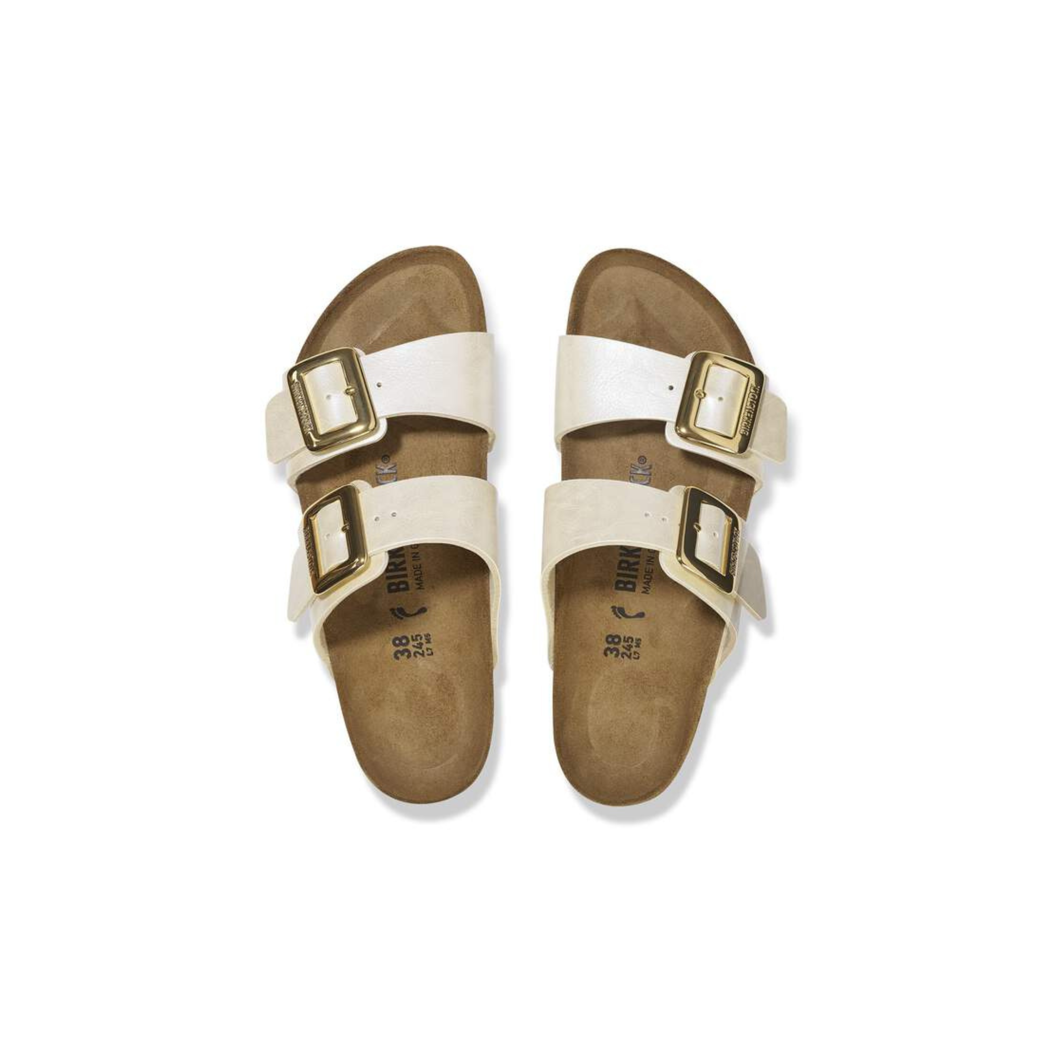 Sydney Luxe Buckle Birko-Flor -Graceful Pearl White (Narrow Width)