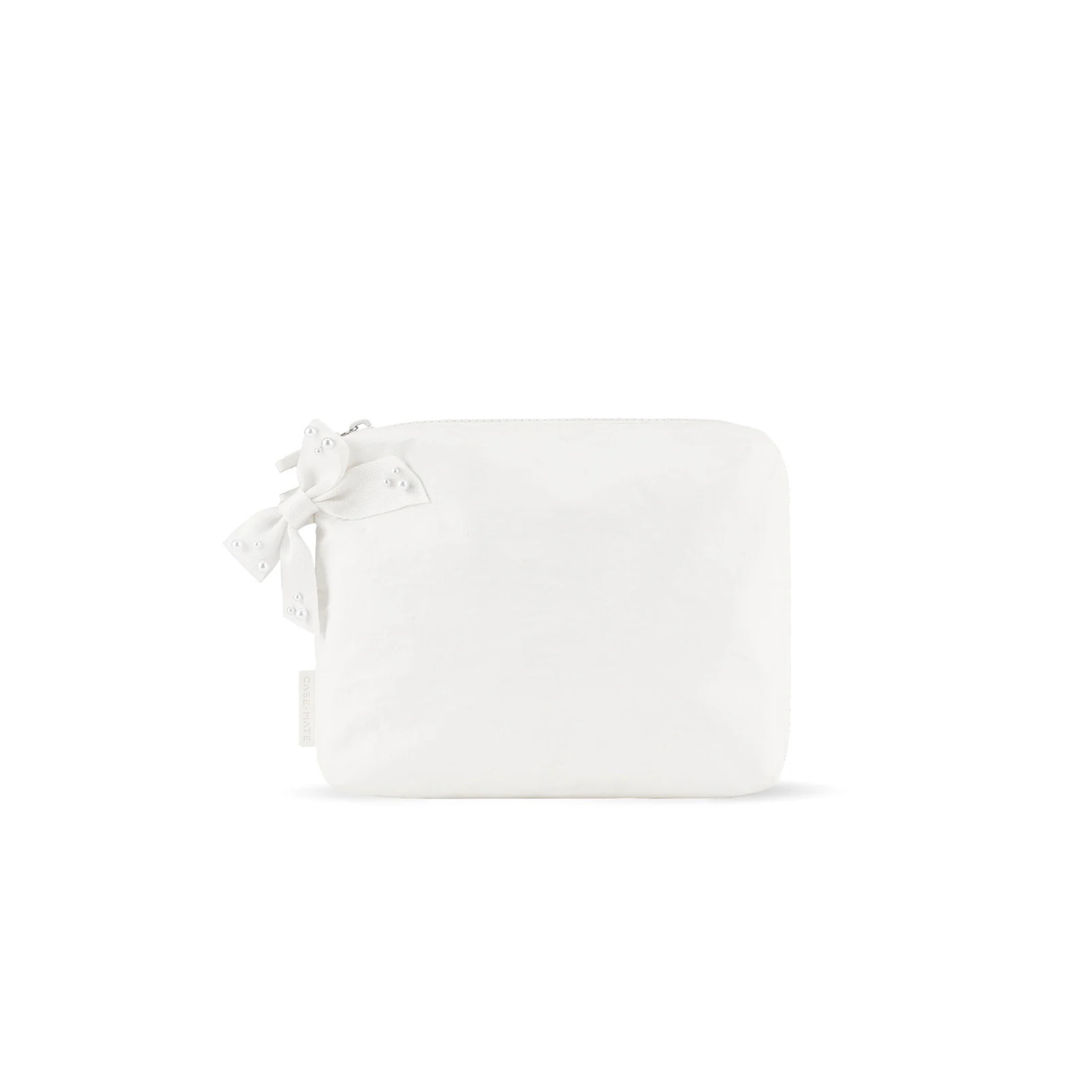 Case Mate Ivory Pearl Bow Waterproof Essential Zip Pouch