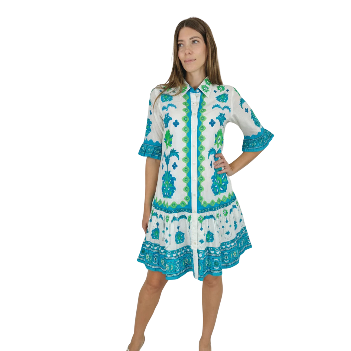 IslaPayal Lisbon Mini Dress -Iznik White