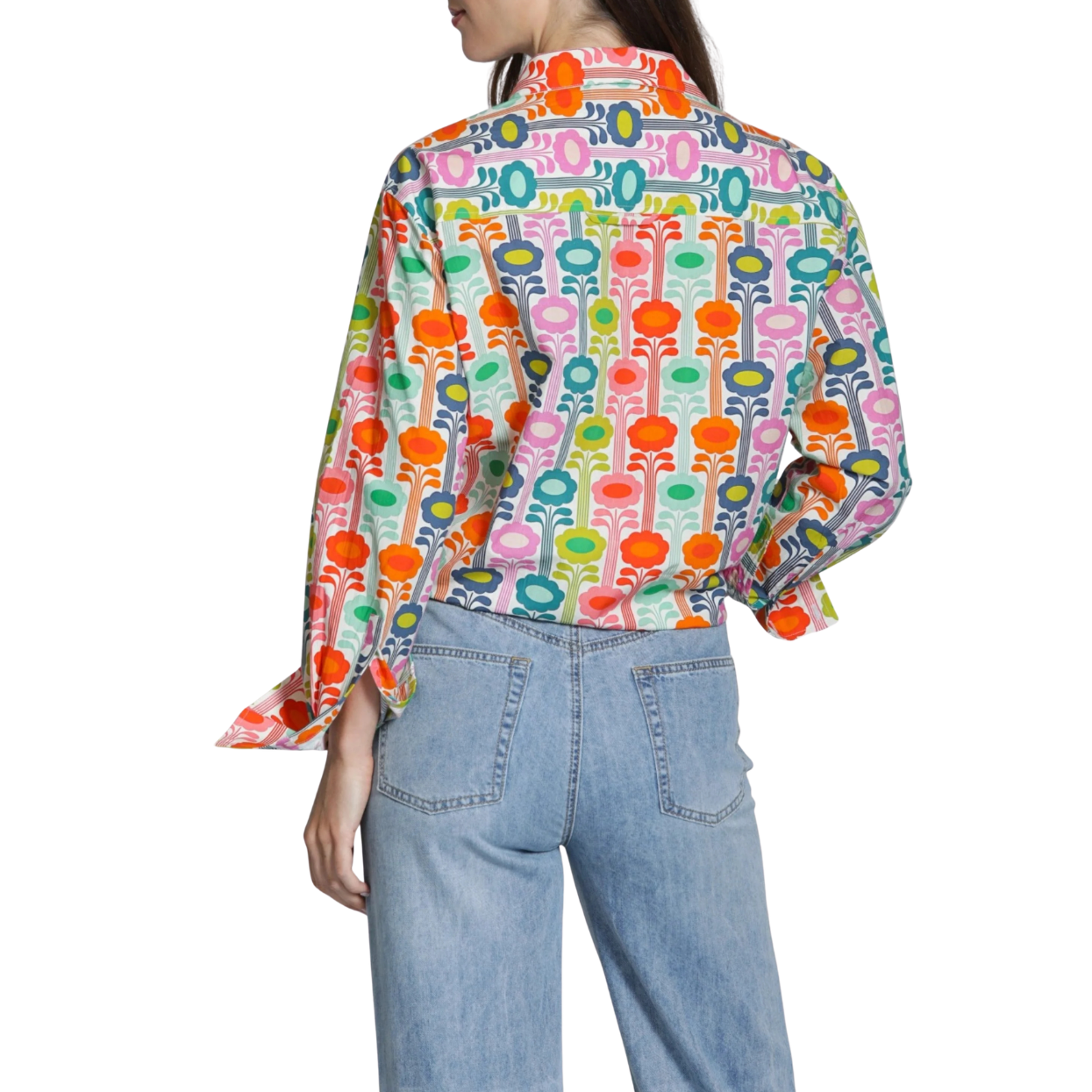 APNY Boyfriend Button-up Shirt -Mod Bloom