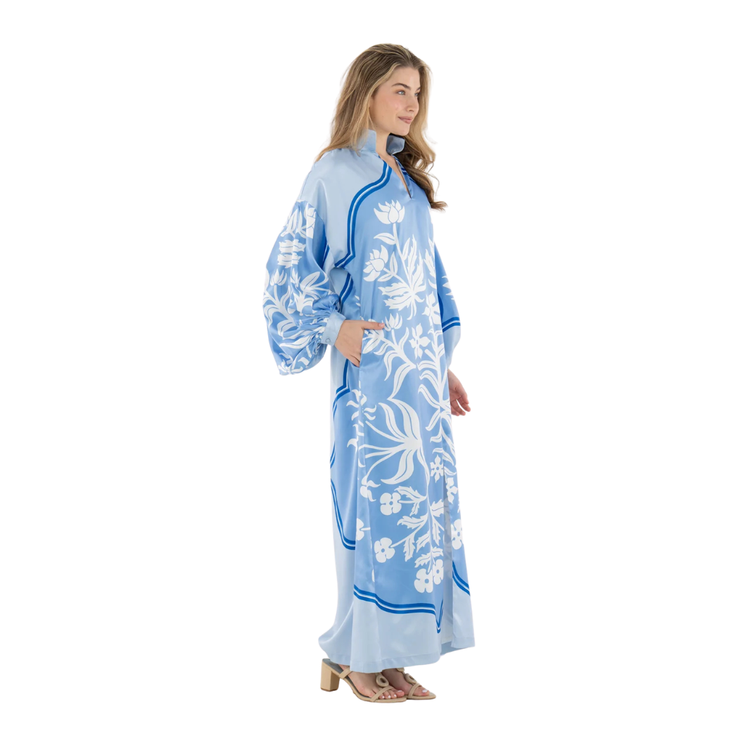 Emily McCarthy Fiona Dress -Dutch Tile