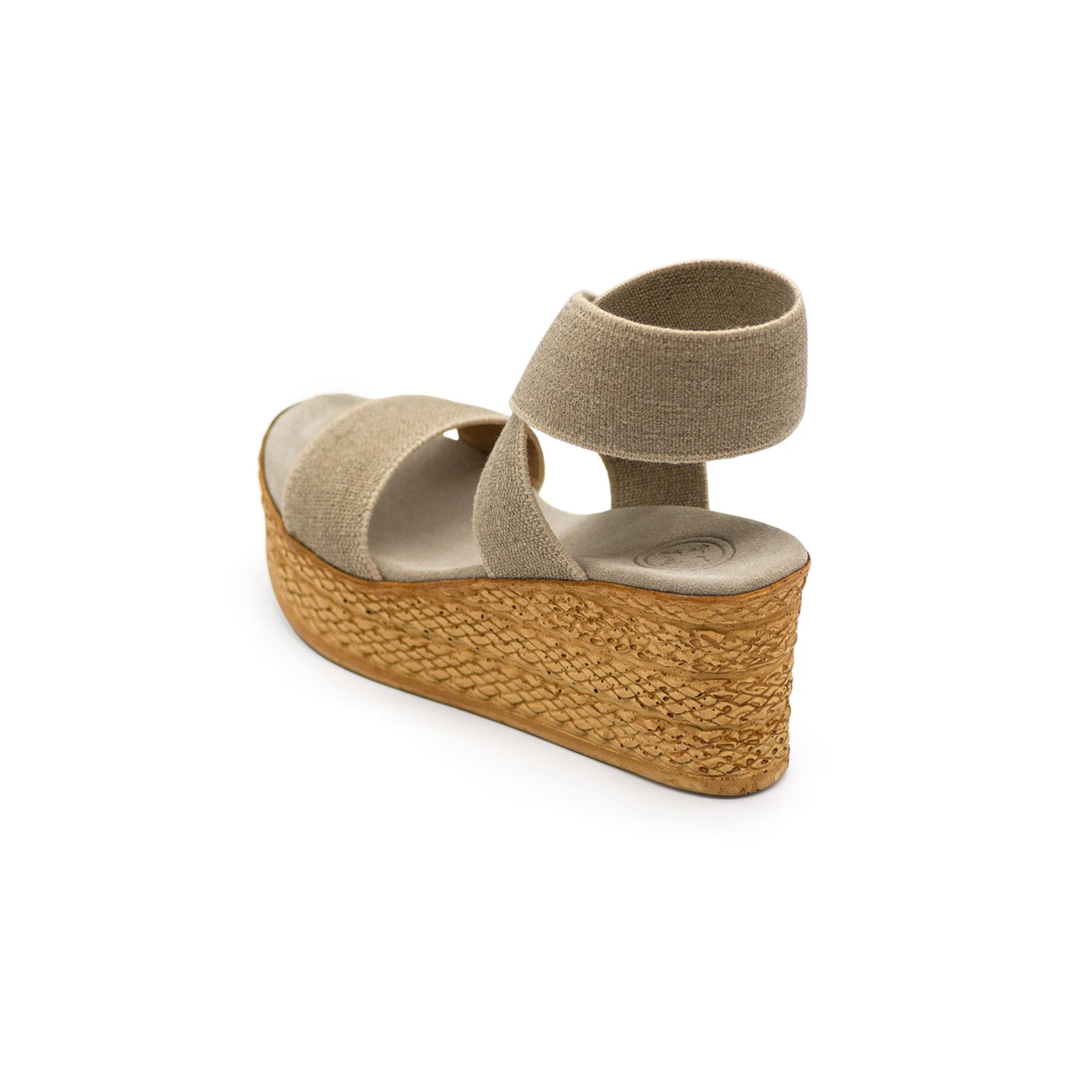 Charleston Shoe Co. Bermuda Wedge Sandal -Linen