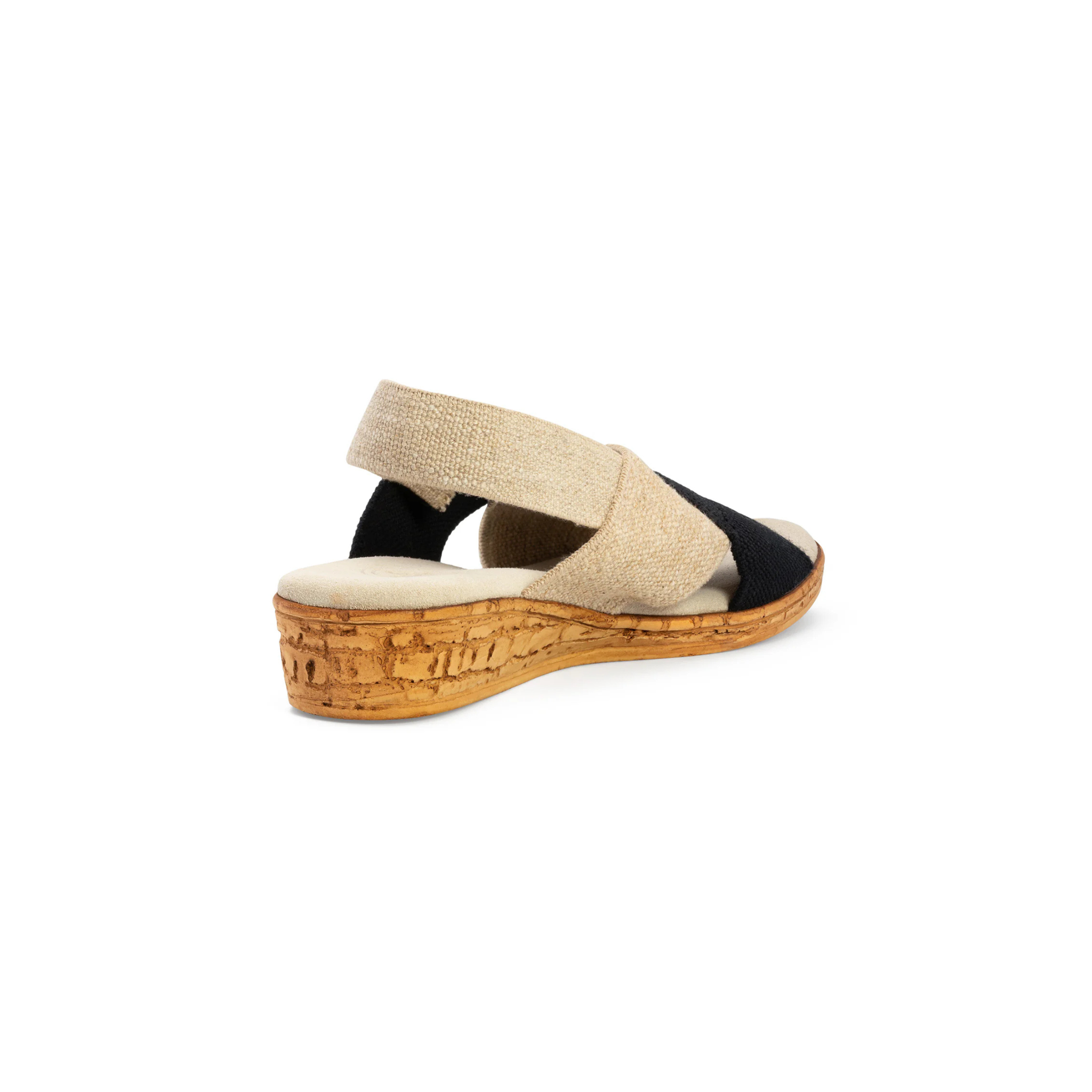 Charleston Shoe Co. Atlantic Sandal -Black & Linen