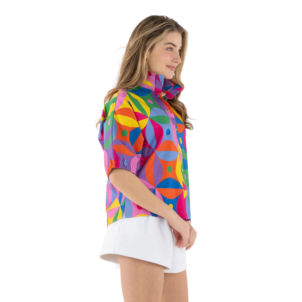 Emily McCarthy Bonny Top -Floral Prism
