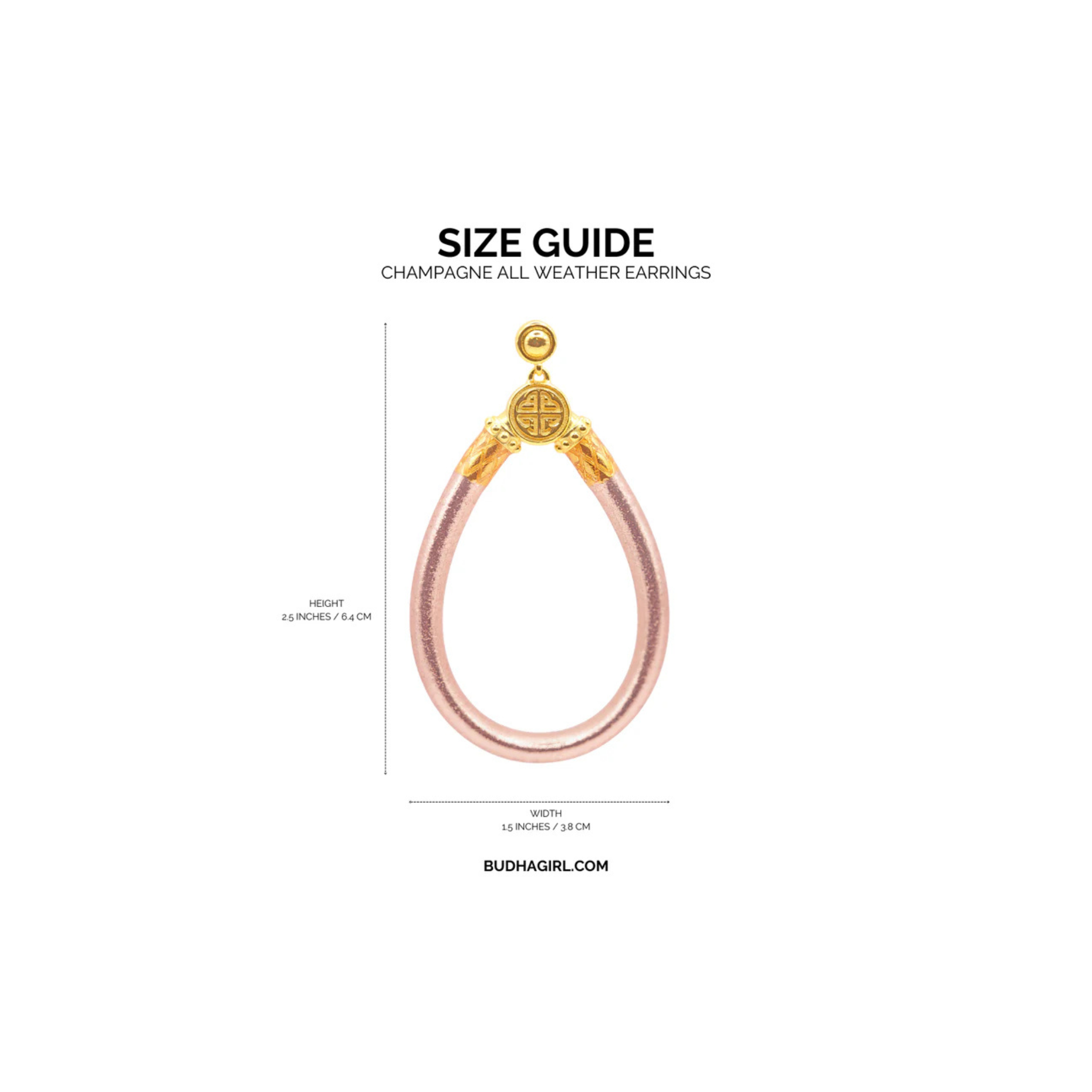 BuDhaGirl Champagne All Weather Earrings