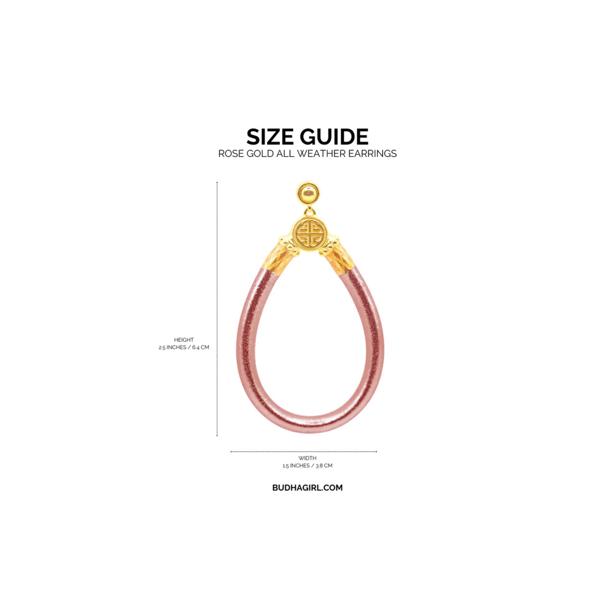 BuDhaGirl Rose Gold All Weather Earrings