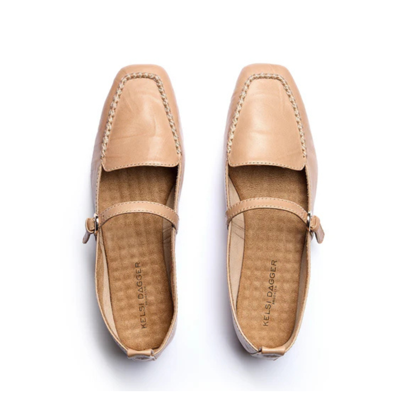 Kelsi Dagger Ferry Mary Jane Flats -Bison