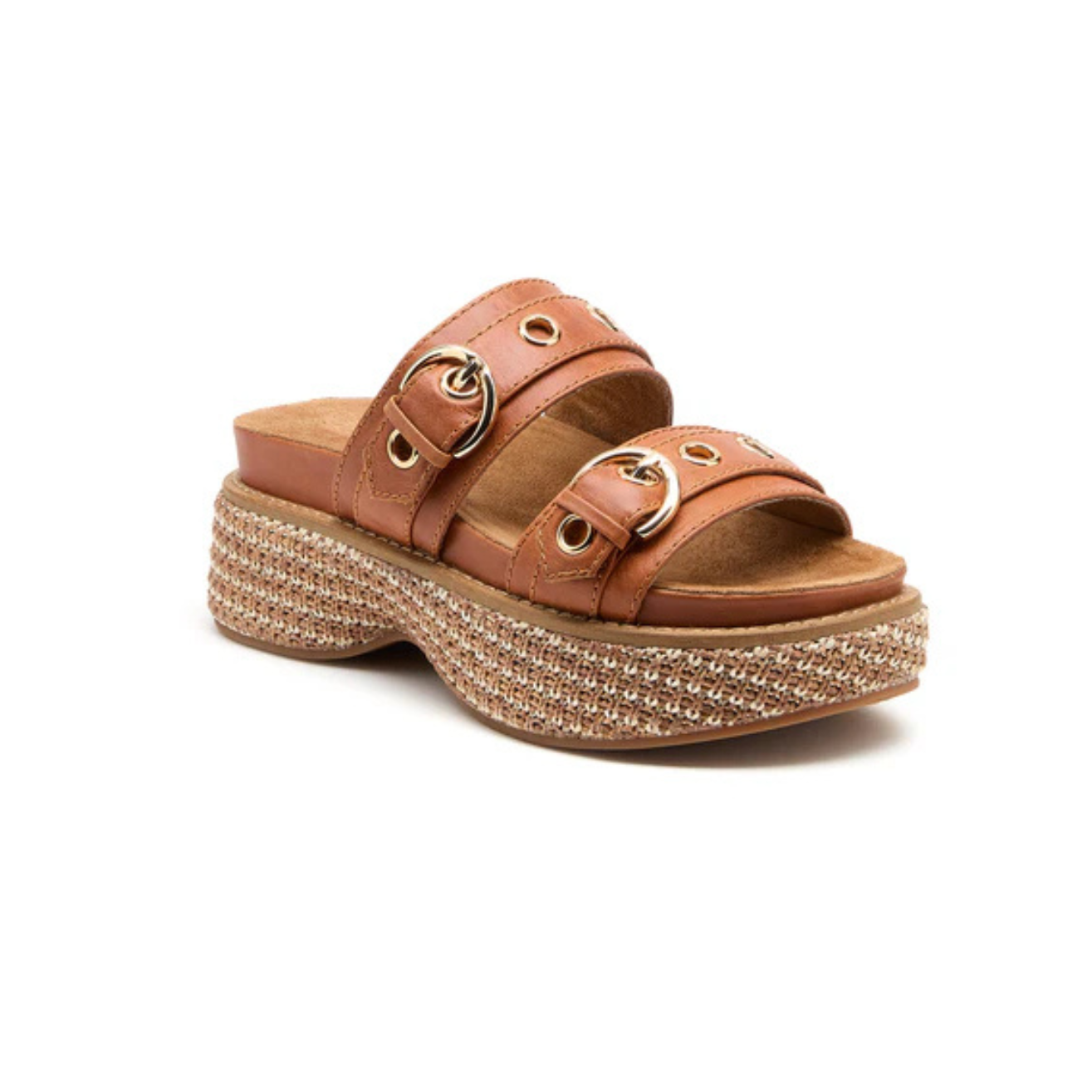 Kelsi Dagger Penny Auburn Platform Sandals-Auburn