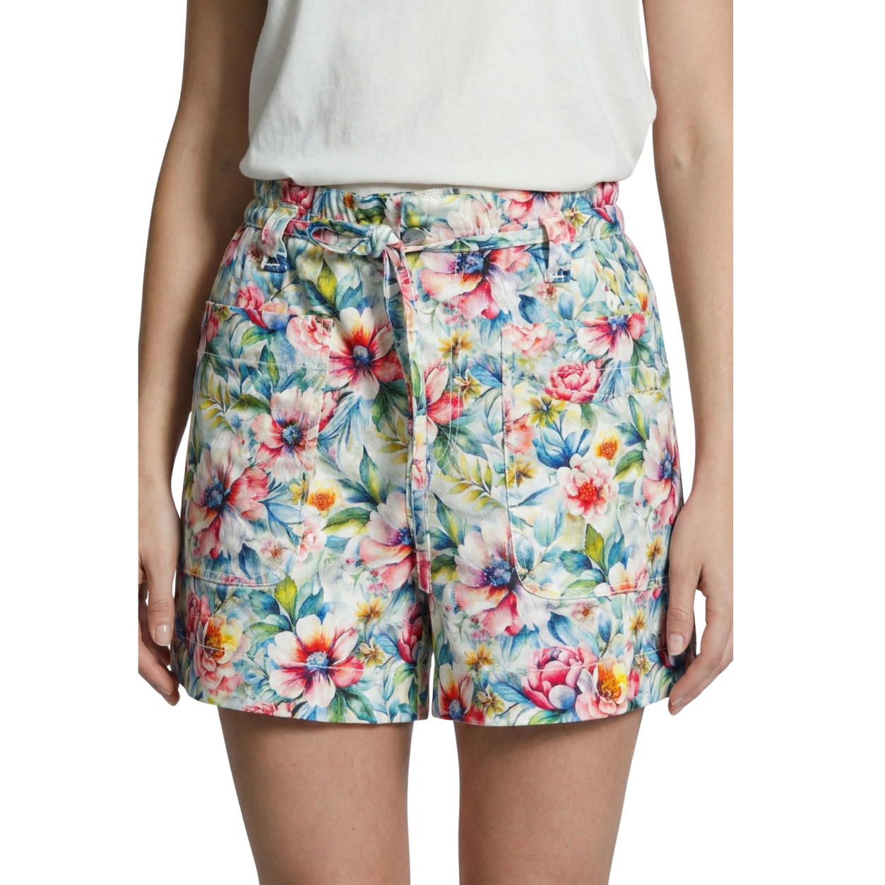APNY Coastal Tie Short -Garden Harmony
