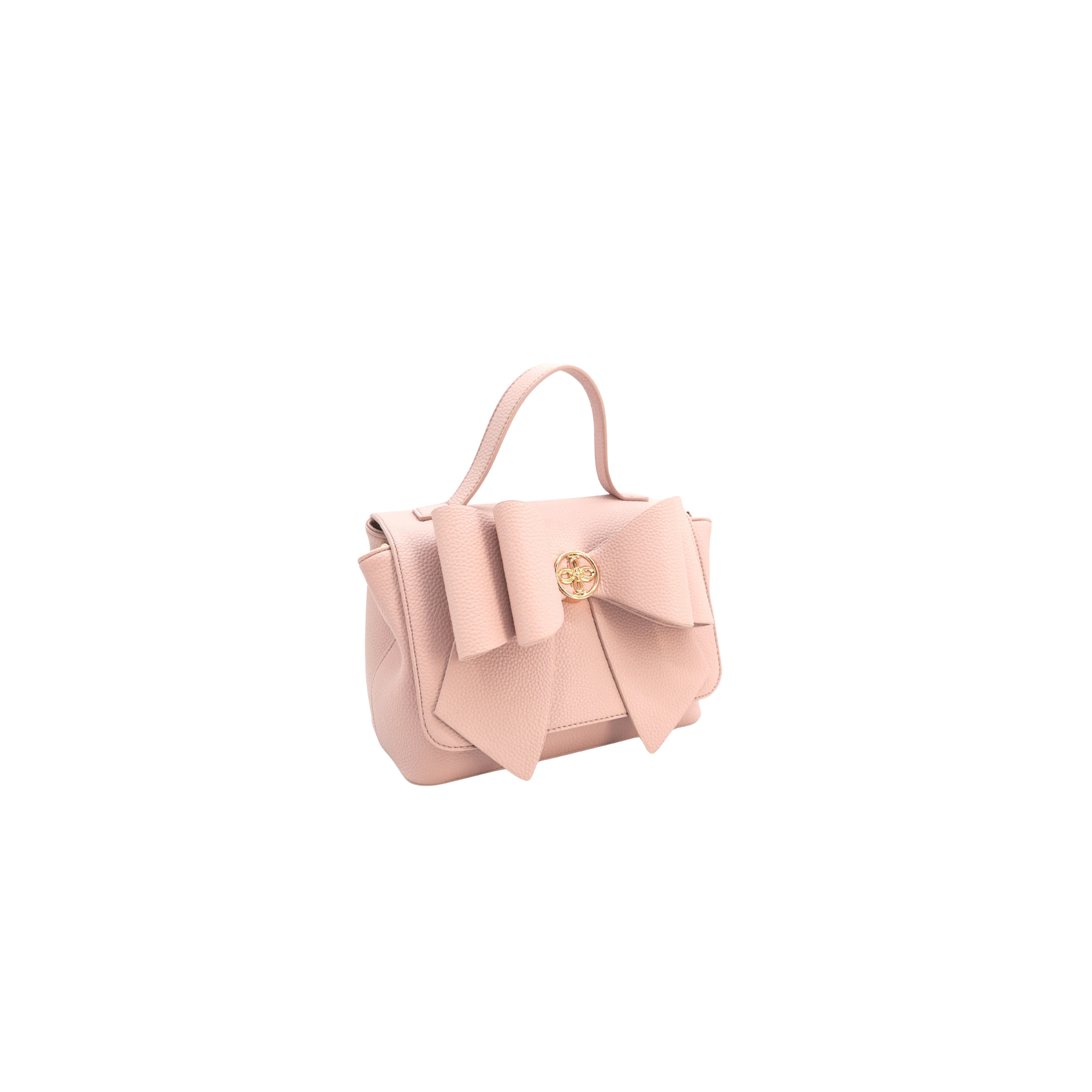 Zoey Double Bow Crossbody Bag -Blush