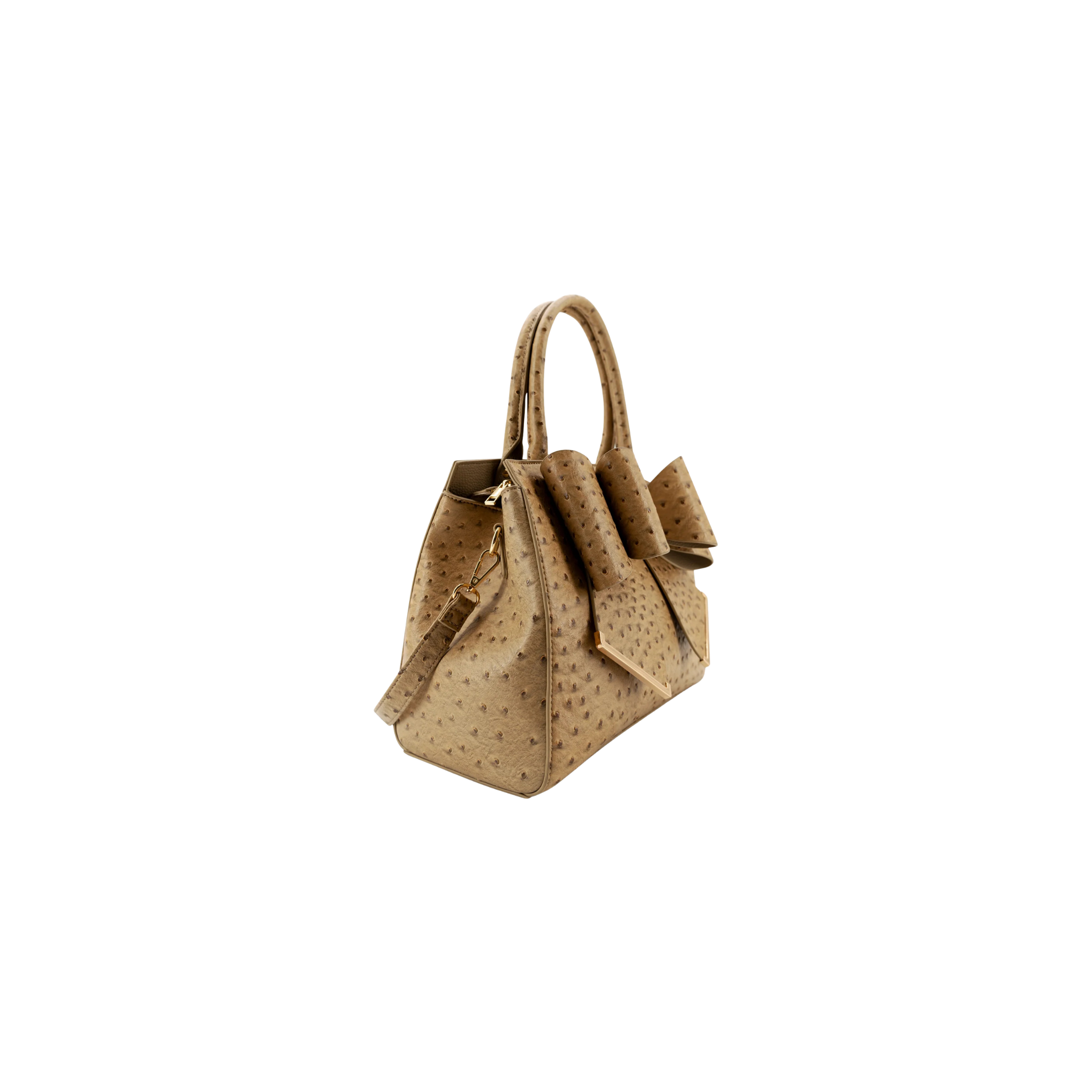Colette Bow Crossbody Bag -Beige