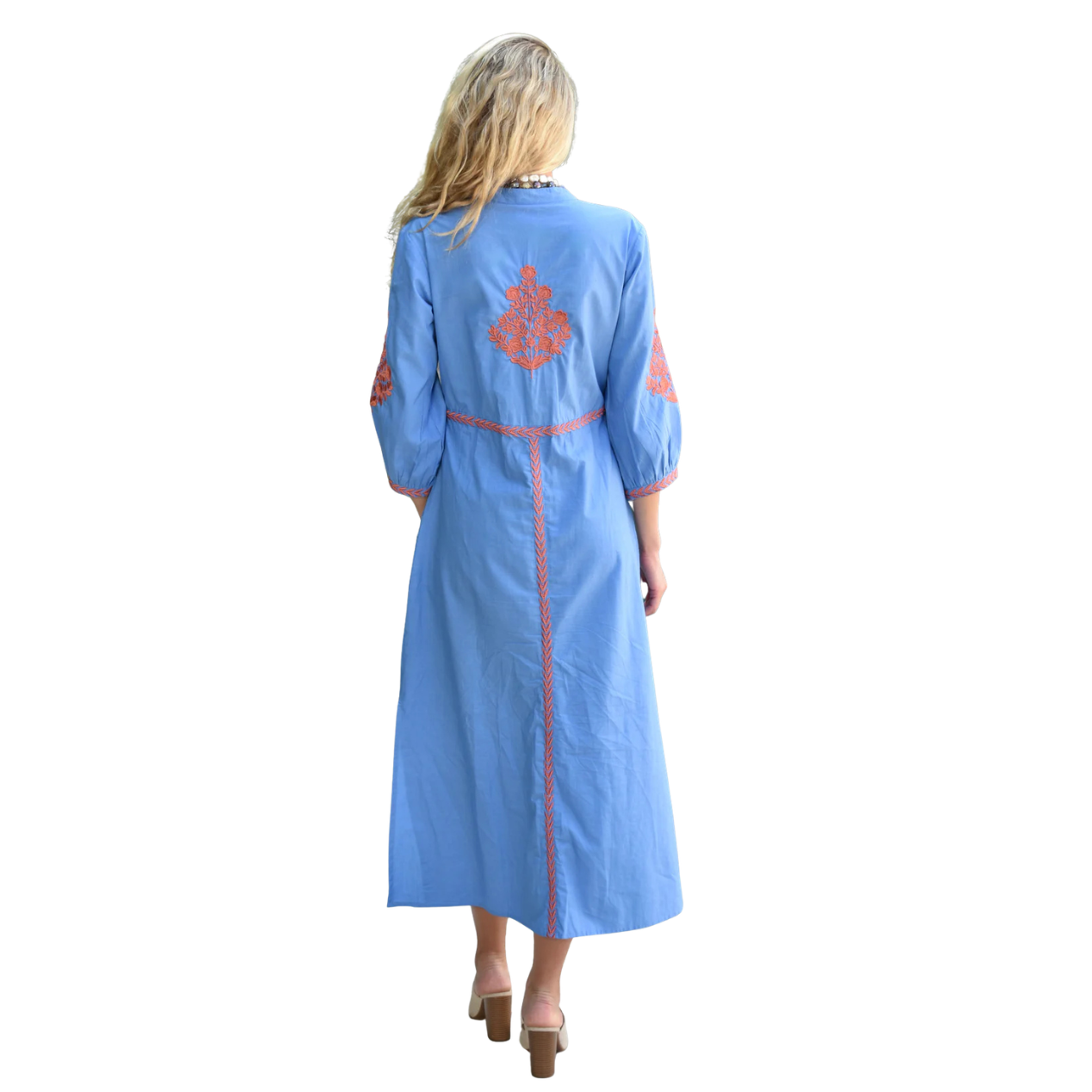 Just Darviny Mykonos Dress Gasparilla Coral