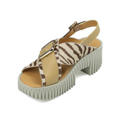 4CCCCEES Plia Juno Platform Slingback Sandal -Zebra Mix