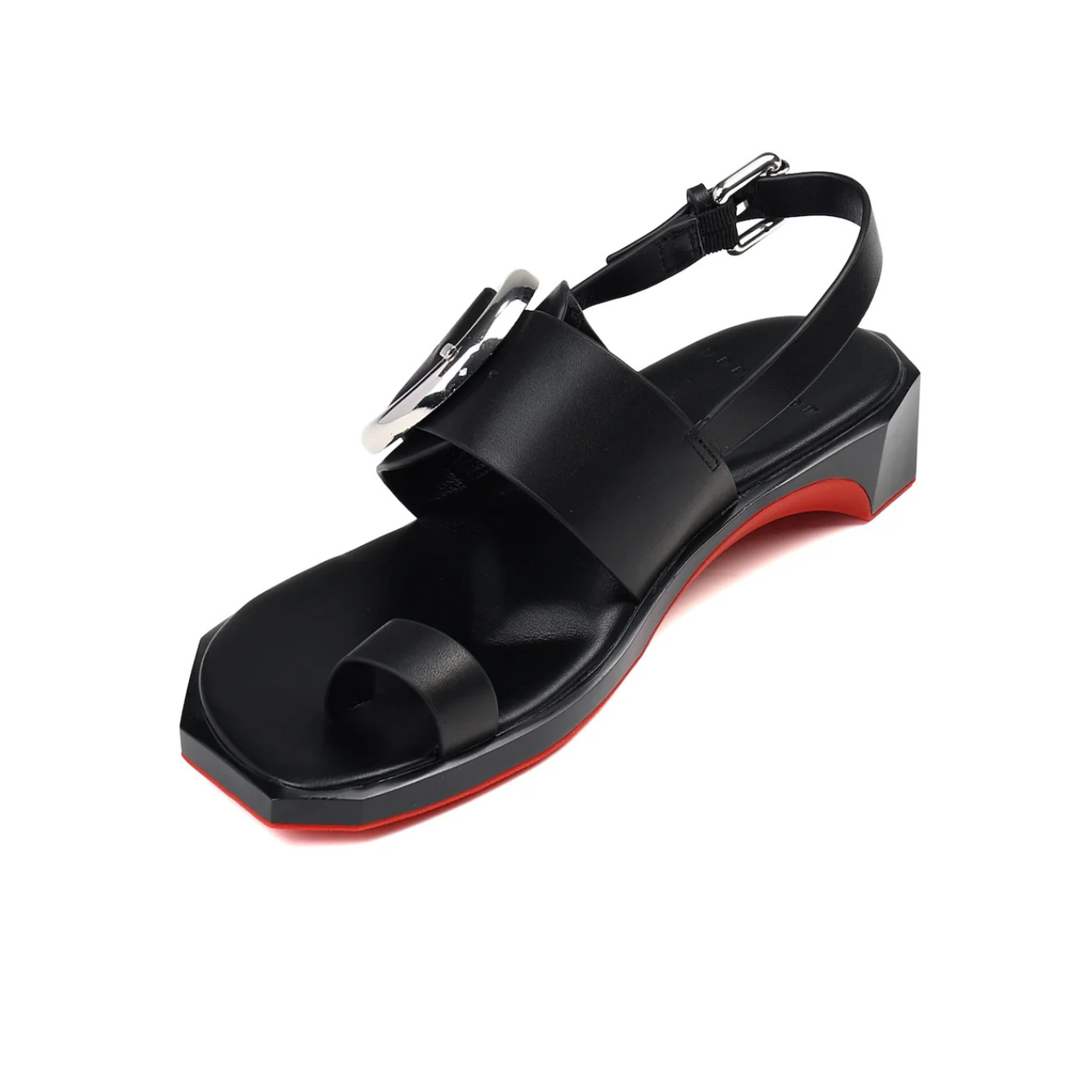 4CCCCEES Follin Torus Toe-Loop Sandal -Black