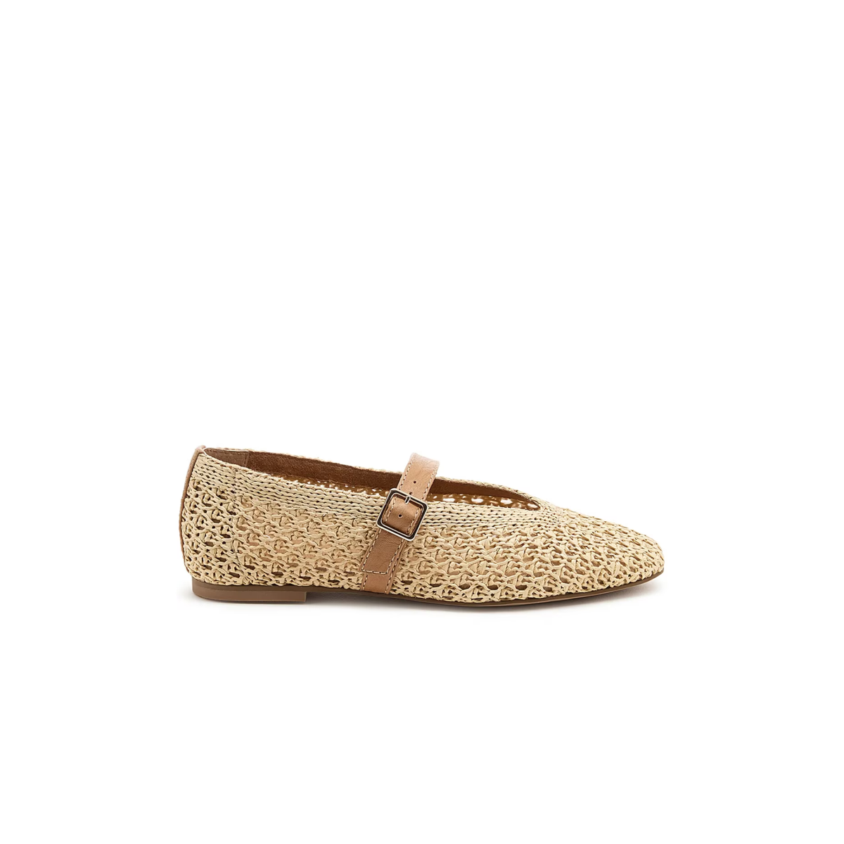 Kelsi Dagger Freya Mary Jane Flat-Netted Raffia