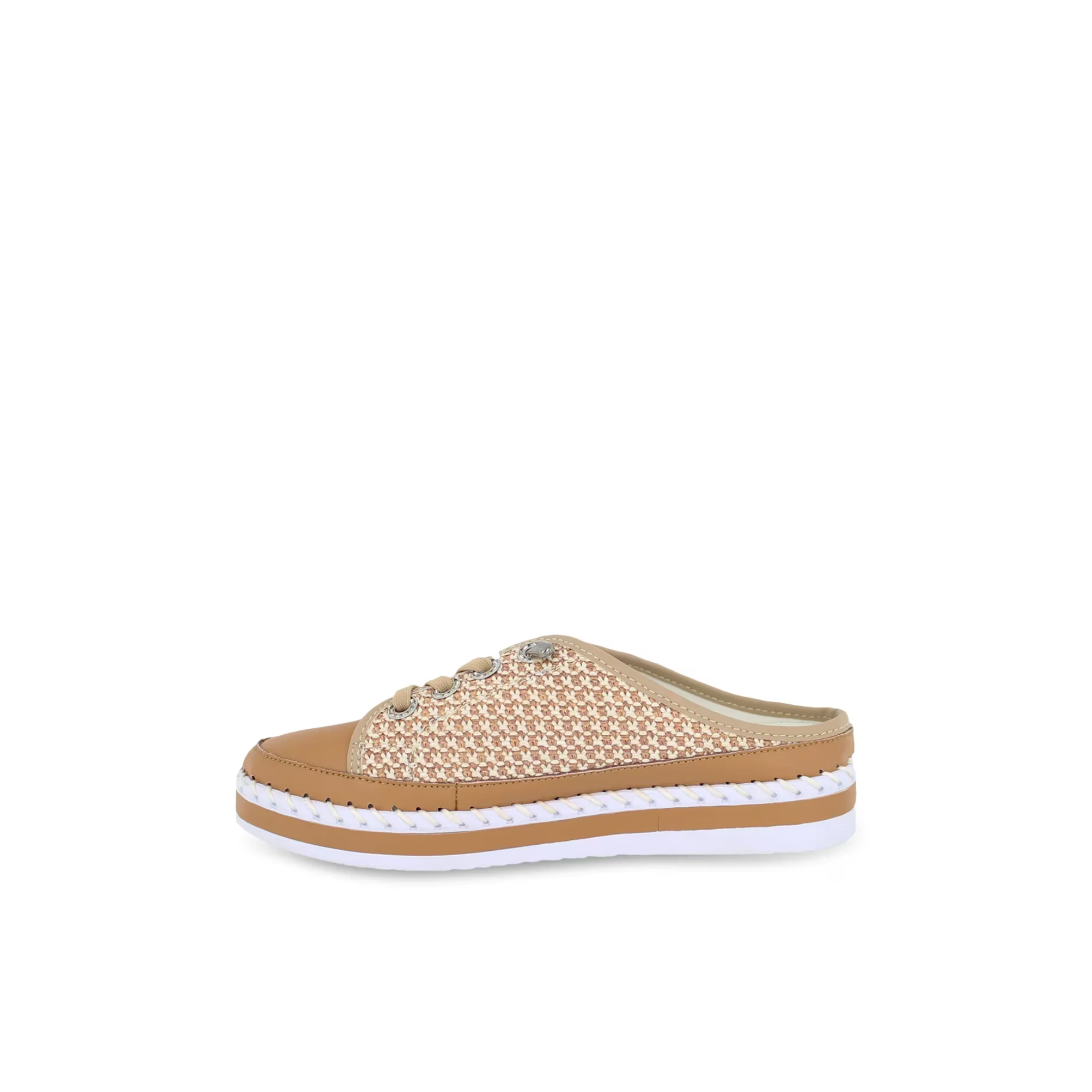 Bernie Mev Jive Weave Slide Sneaker -Nude