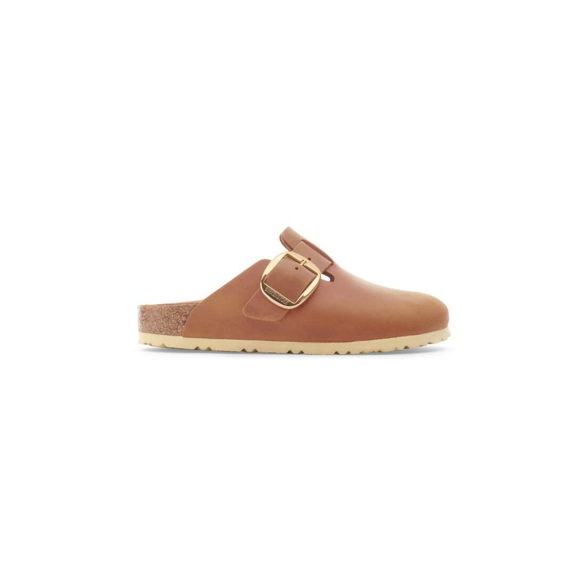 Birkenstock Boston Big Buckle Oiled Leather-Cognac