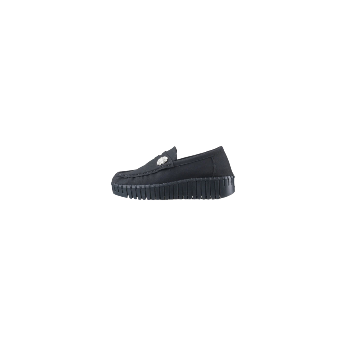 Ilse Jacobsen Tulip Penny Loafer Wedge -Black/Black