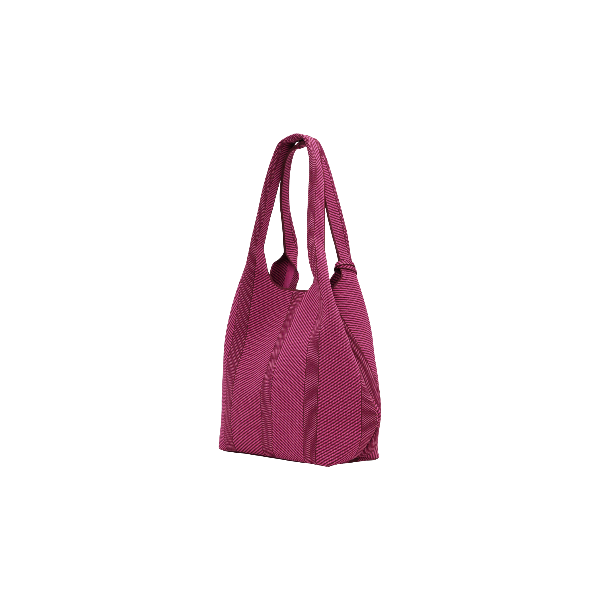 Ilse Jacobsen Knitted Bag -Opera Mauve w/ Magenta Haze