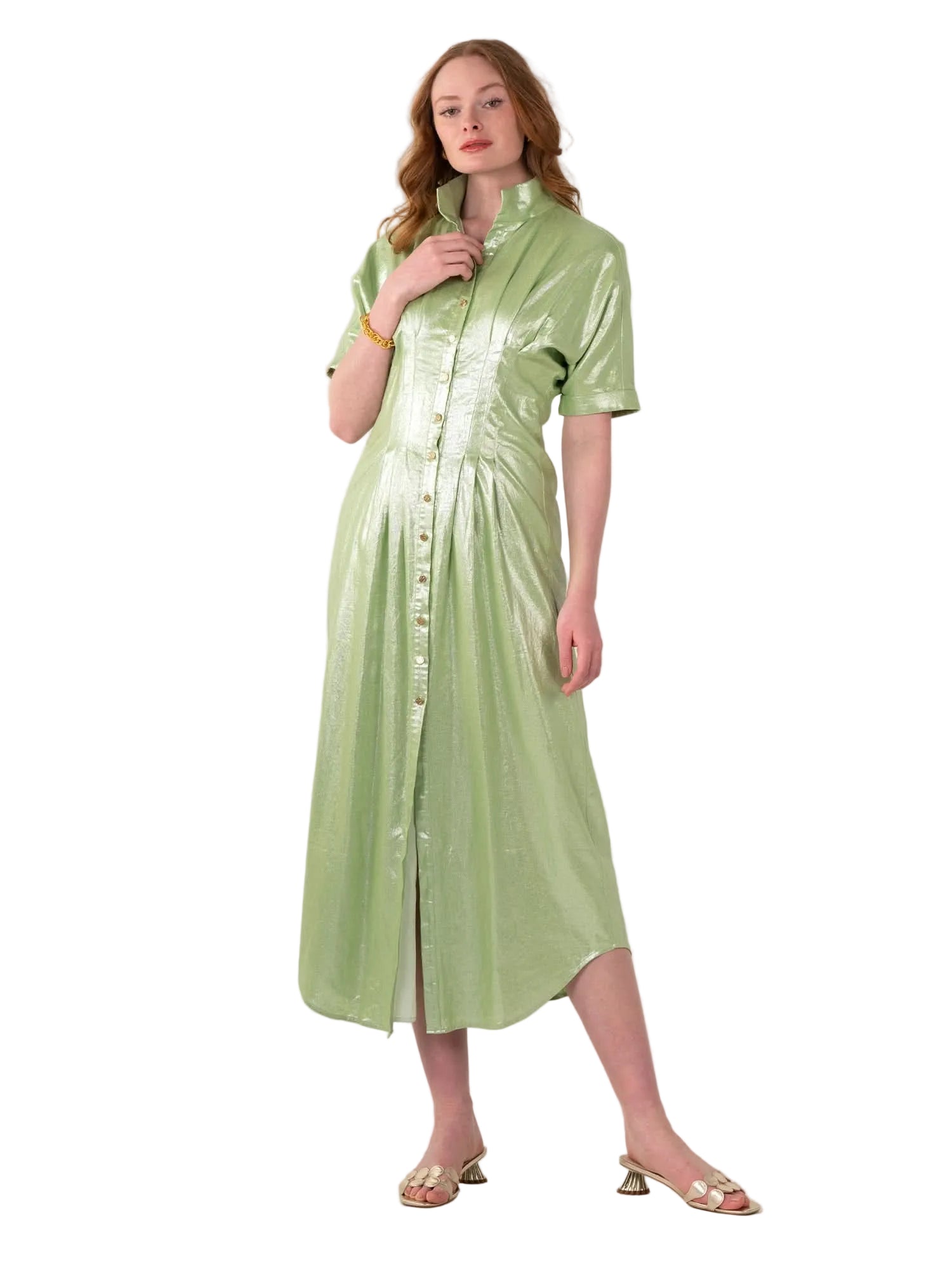 Emily McCarthy Georgia Dress -Opal Green