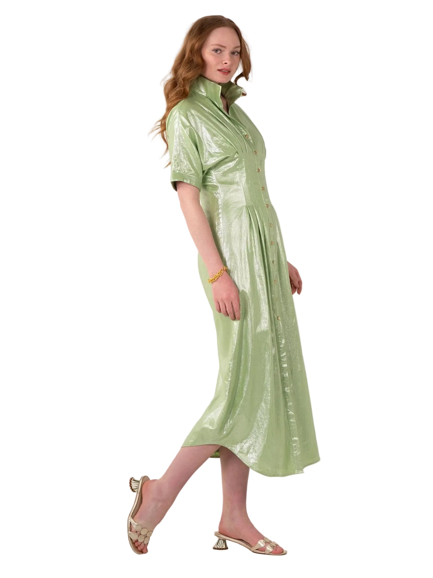 Emily McCarthy Georgia Dress -Opal Green