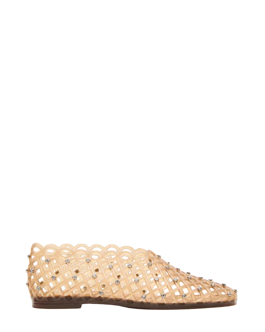 Steve Madden Grove Jelly Flat -Tan Rhinestone
