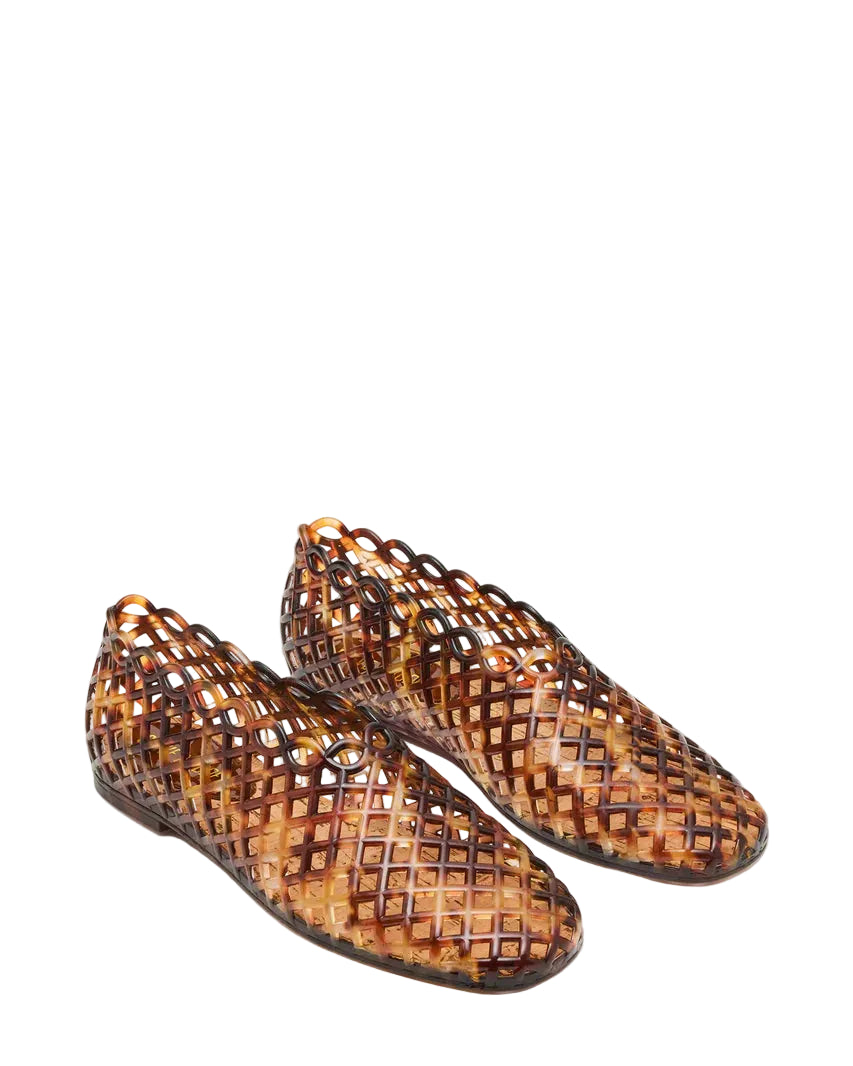 Steve Madden Grove Jelly Mesh Ballet Flat -Tortoise