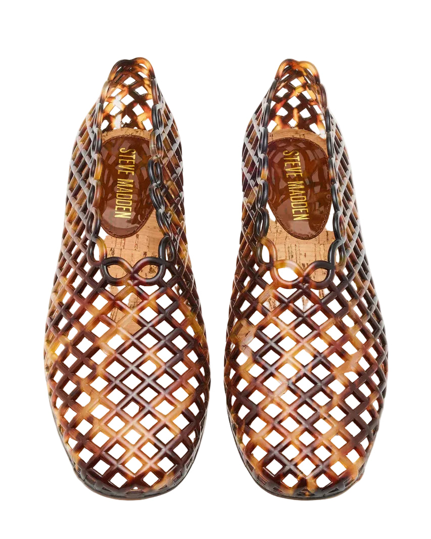 Steve Madden Grove Jelly Mesh Ballet Flat -Tortoise